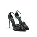 RENE CAOVILLA VENEZIANA ANKLET PUMP BLACK LACE