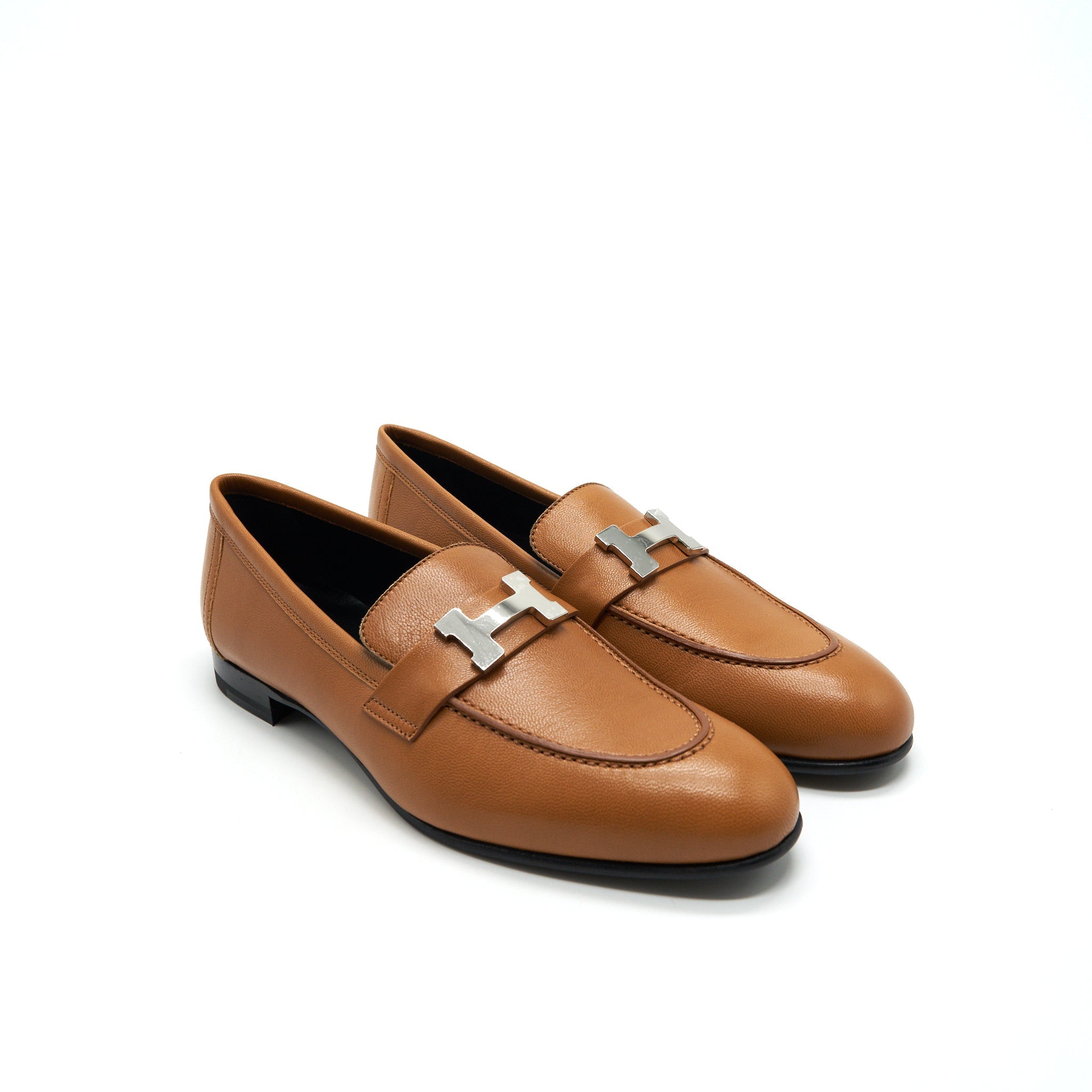HERMES PARIS LOAFER GOLD WITH SHW