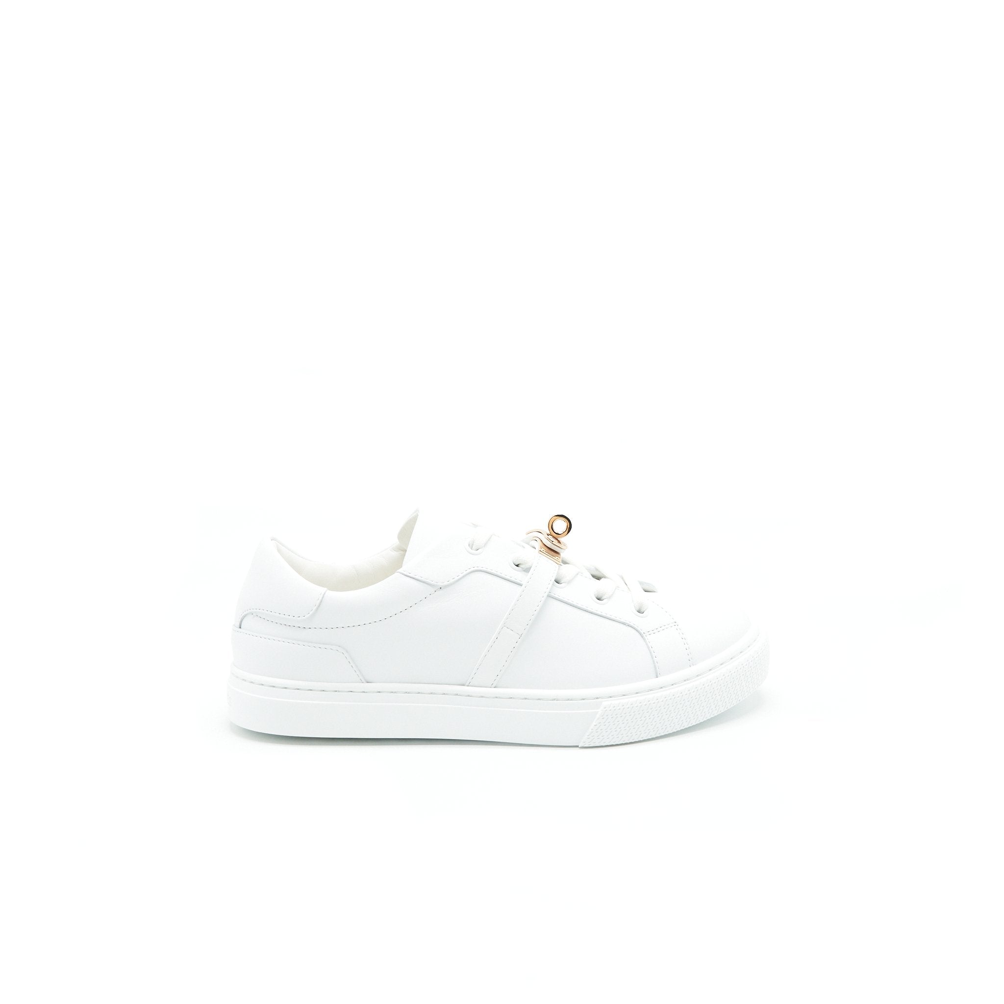 HERMES DAY SNEAKER CALFSKIN ROSE GOLD PLATED KELLY BUCKLE