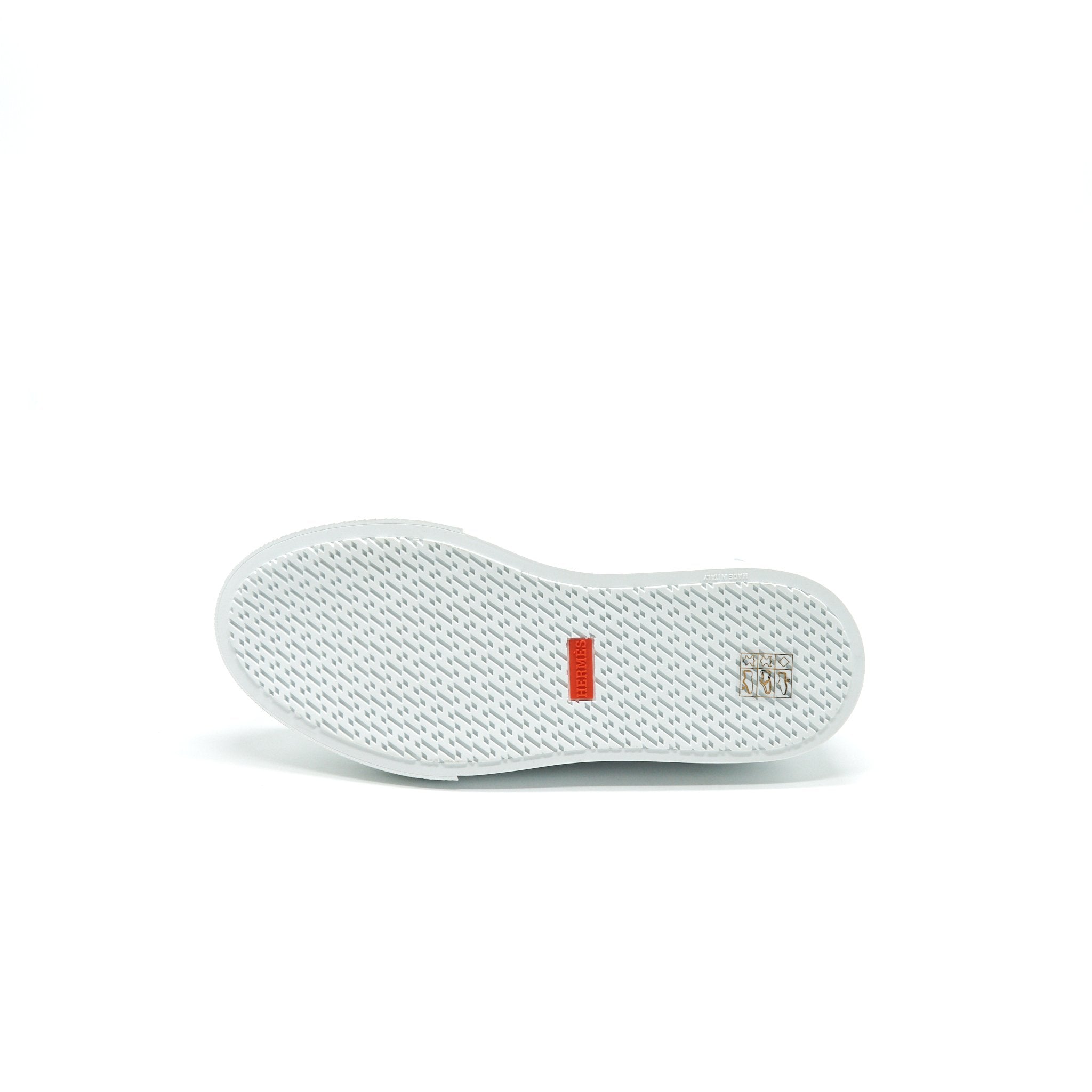 HERMES DAY SNEAKER CALFSKIN ROSE GOLD PLATED KELLY BUCKLE
