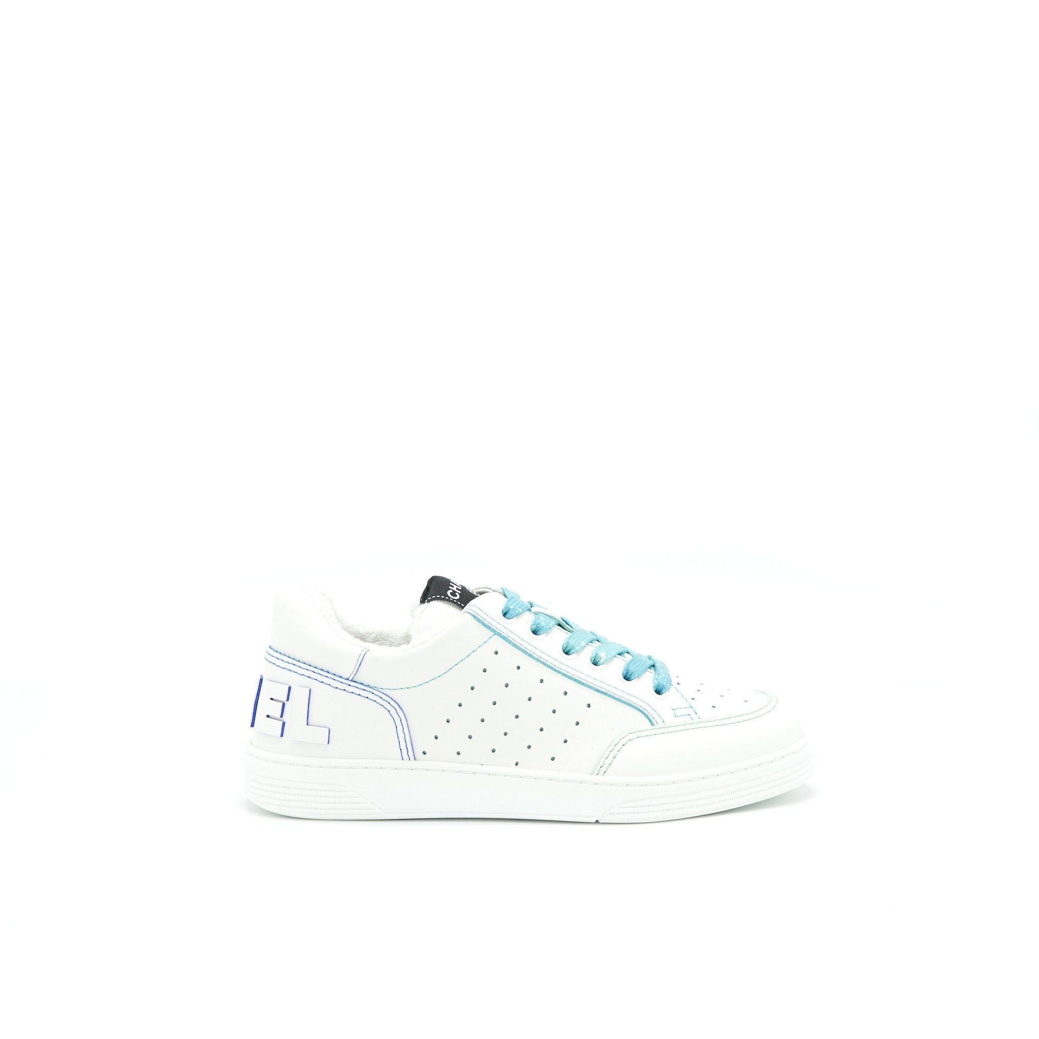 CHANEL 21SS TRAINERS WHITE/ LIGHT BLUE