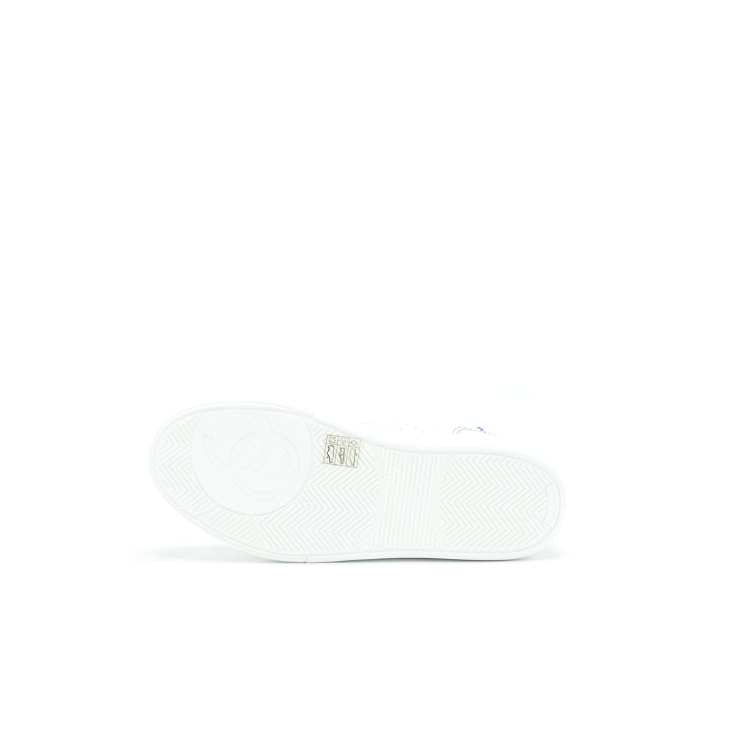 CHANEL 21SS TRAINERS WHITE/ LIGHT BLUE