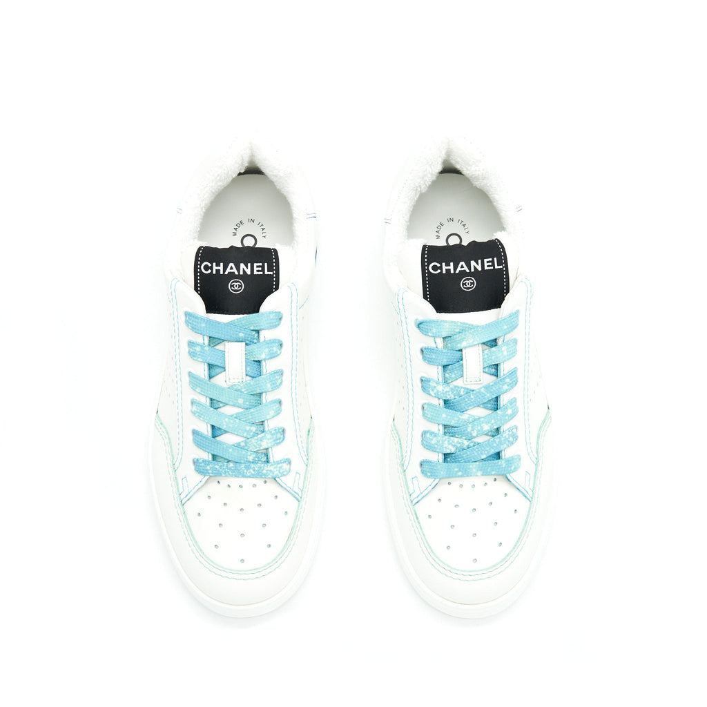 CHANEL 21SS TRAINERS WHITE/ LIGHT BLUE