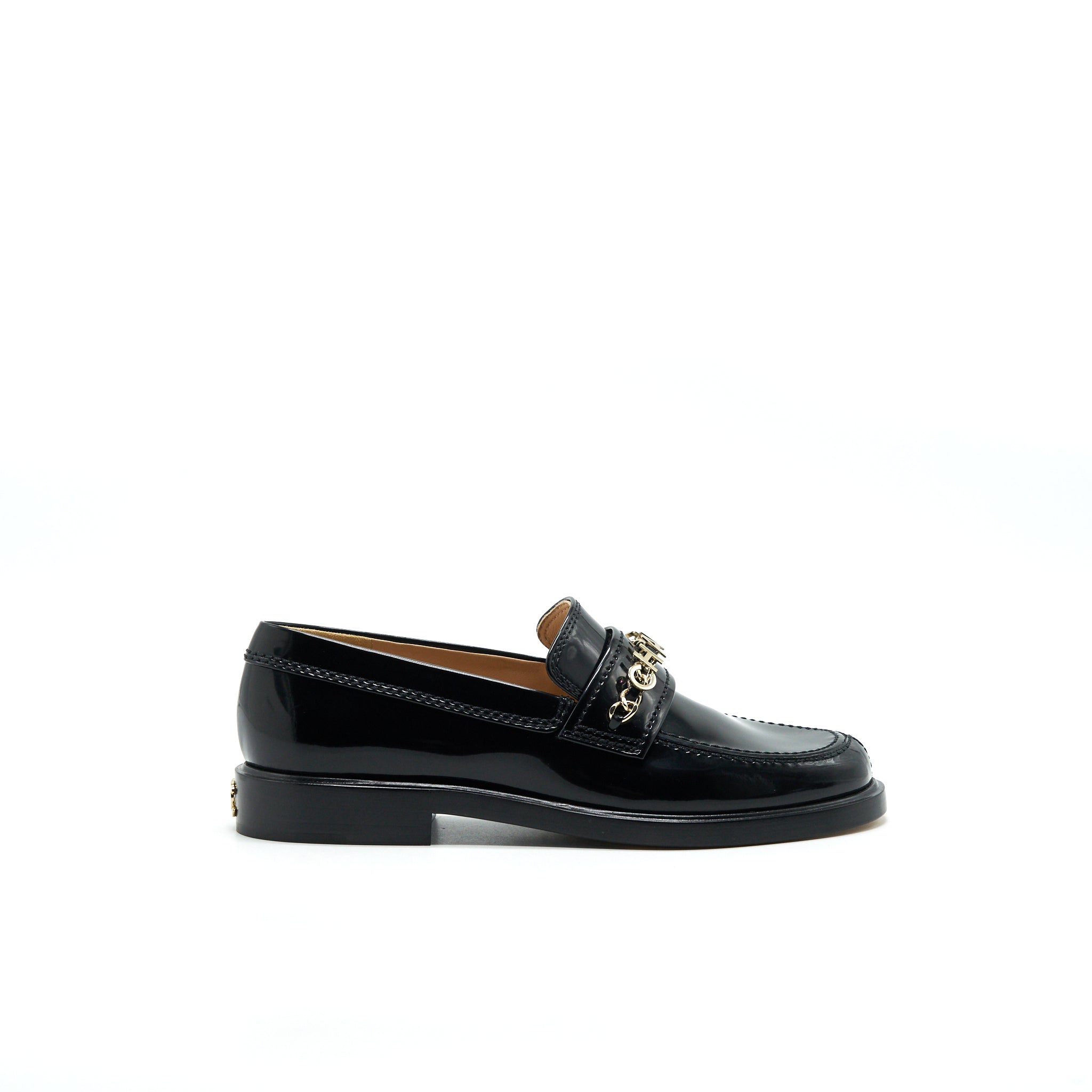 CHANEL LEATHER LOAFER BLACK GHW