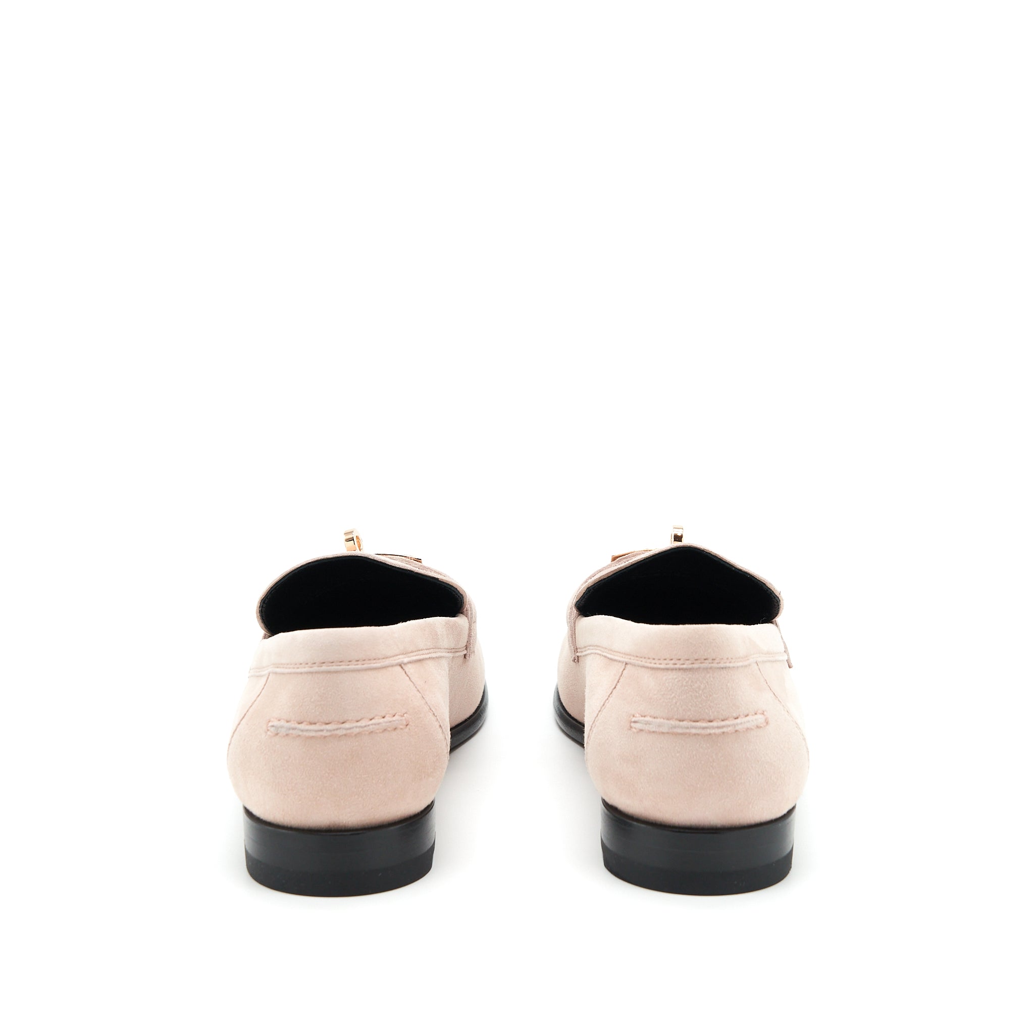 HERMES DESTIN LOAFER CHEVRE VELOURS ROSE OPALINE RGHW