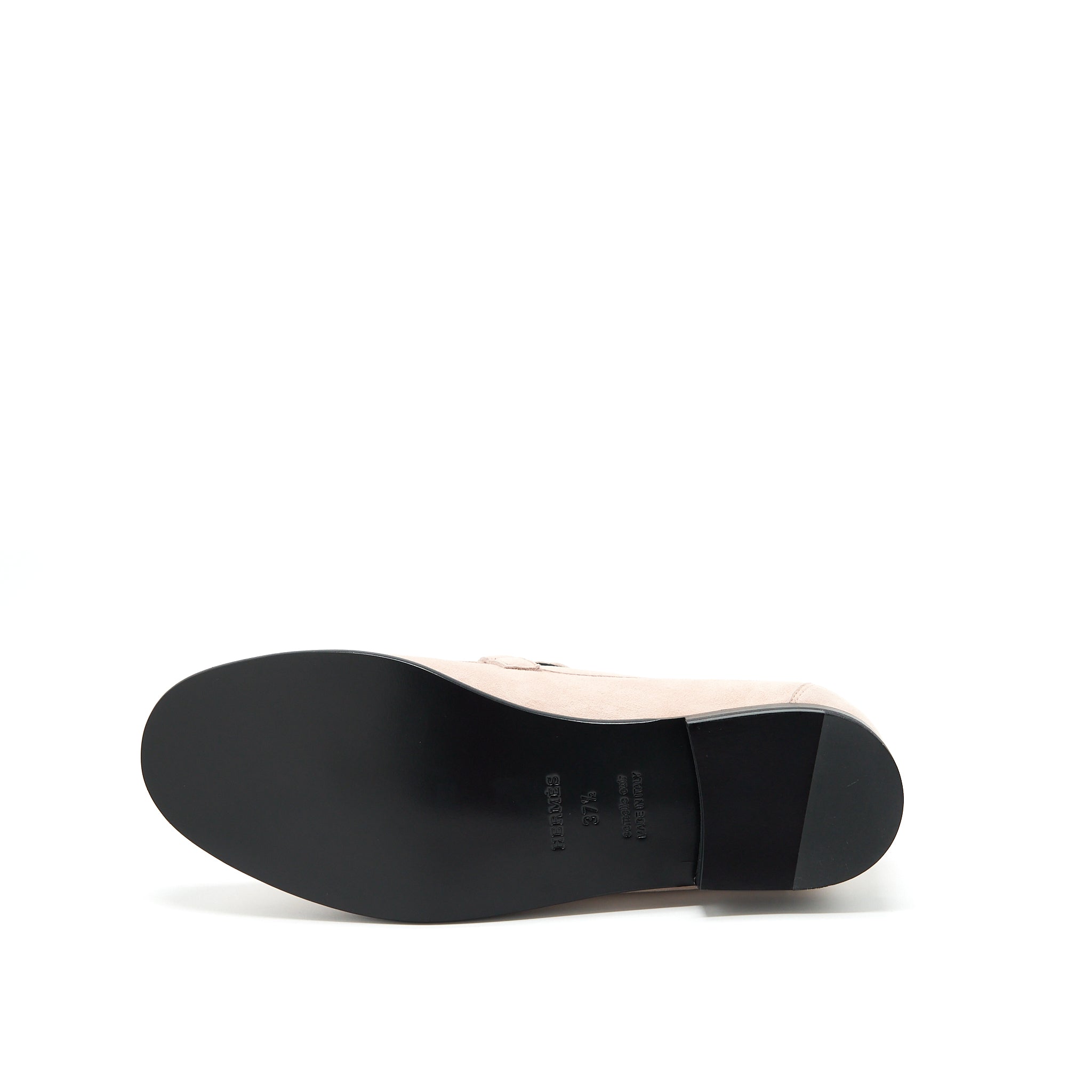 HERMES DESTIN LOAFER CHEVRE VELOURS ROSE OPALINE RGHW
