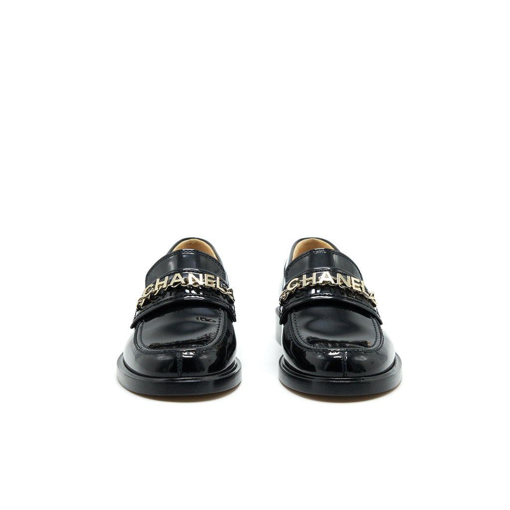 CHANEL LEATHER LOAFER BLACK GHW