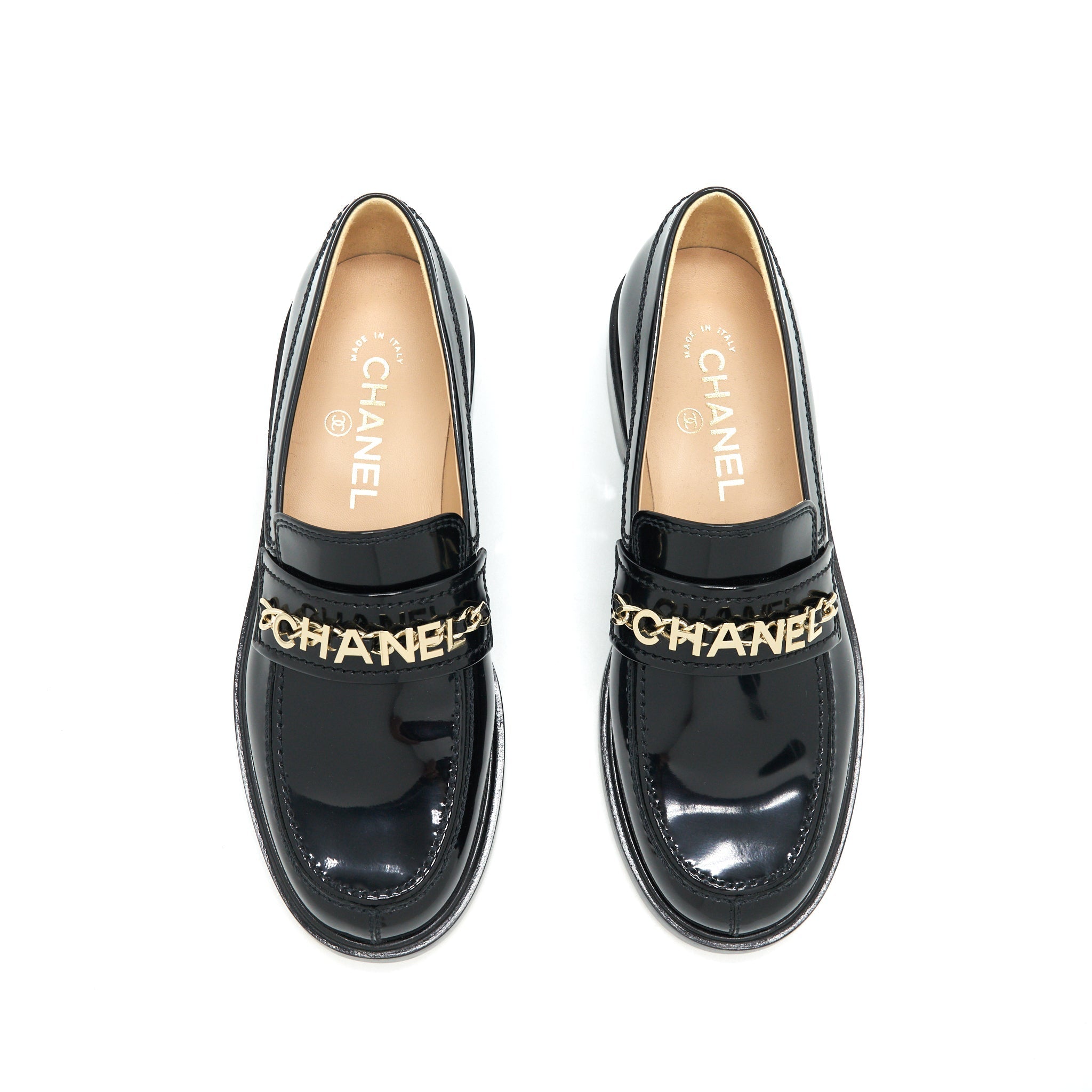 CHANEL LEATHER LOAFER BLACK GHW