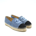 CHANEL ESPADRILLES IN DENIM AND BLACK