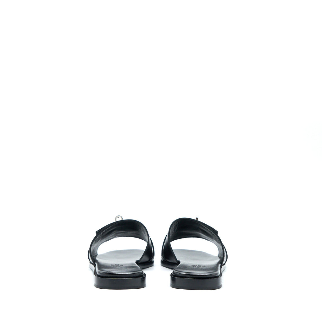 HERMES GIULIANO SANDAL CALFSKIN BLACK SHW