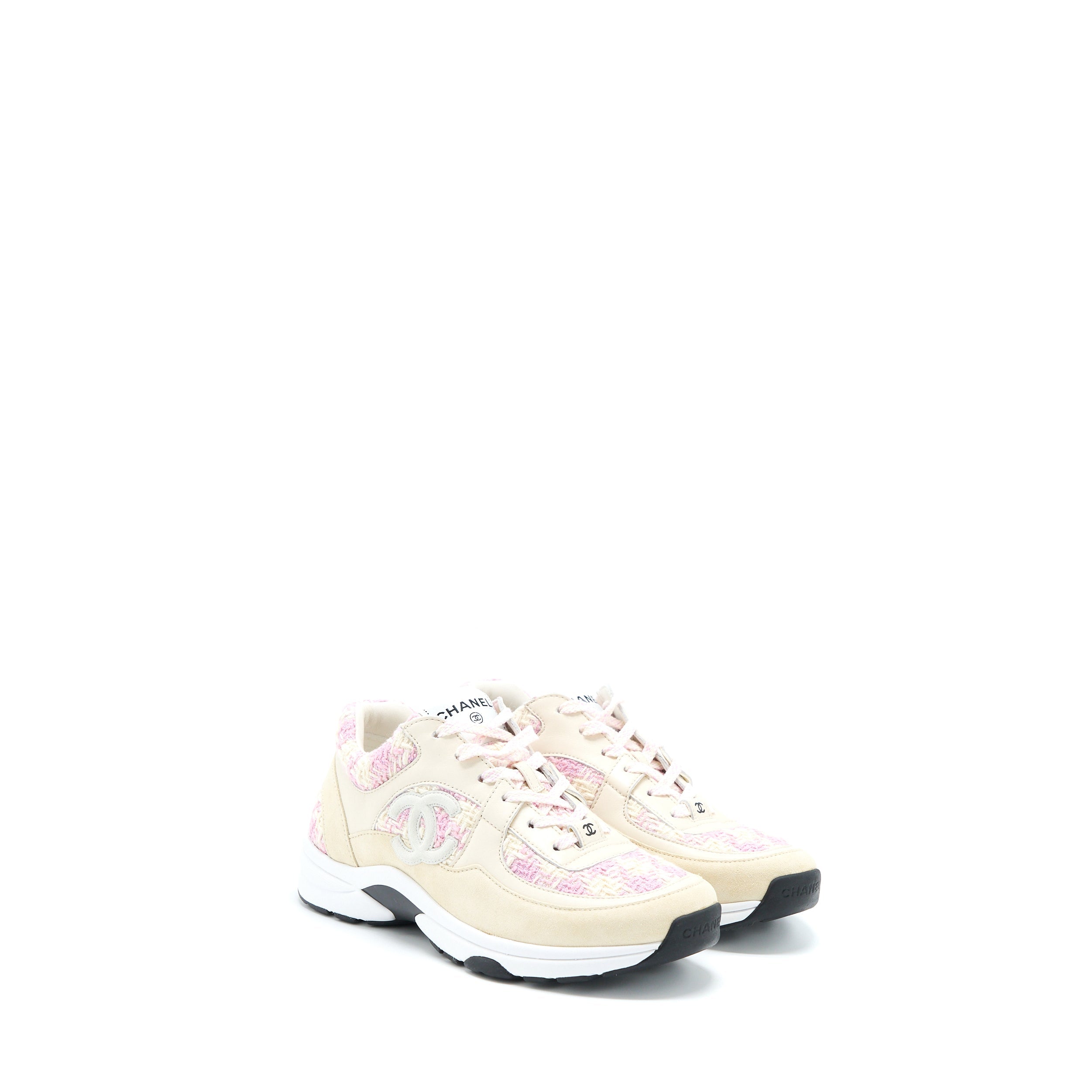 CHANEL TRAINERS TWEED/SUEDE/CALFSKIN MULTICOLOUR