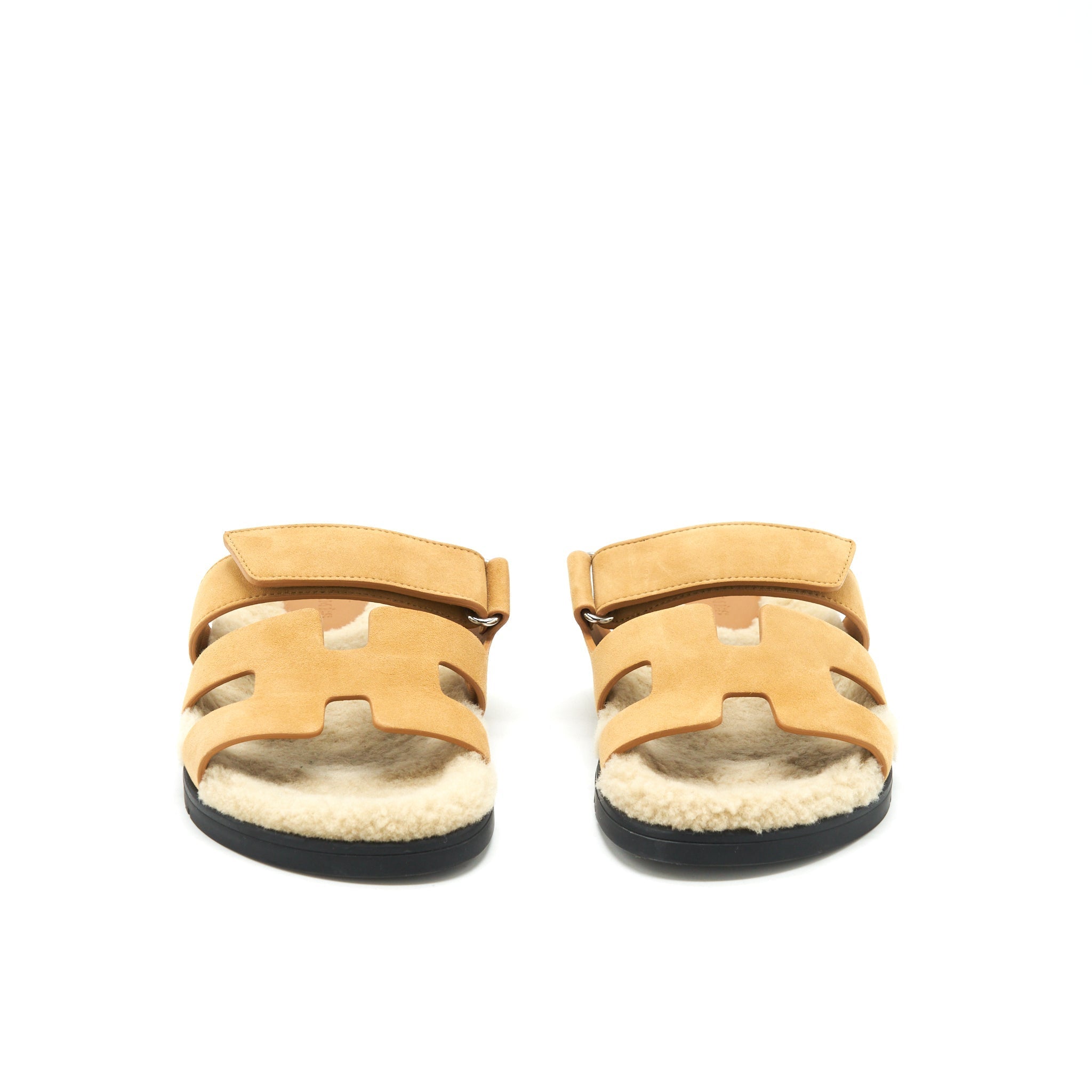 HERMES CHYPRE SANDAL BEIGE DOREEN/ ECRU