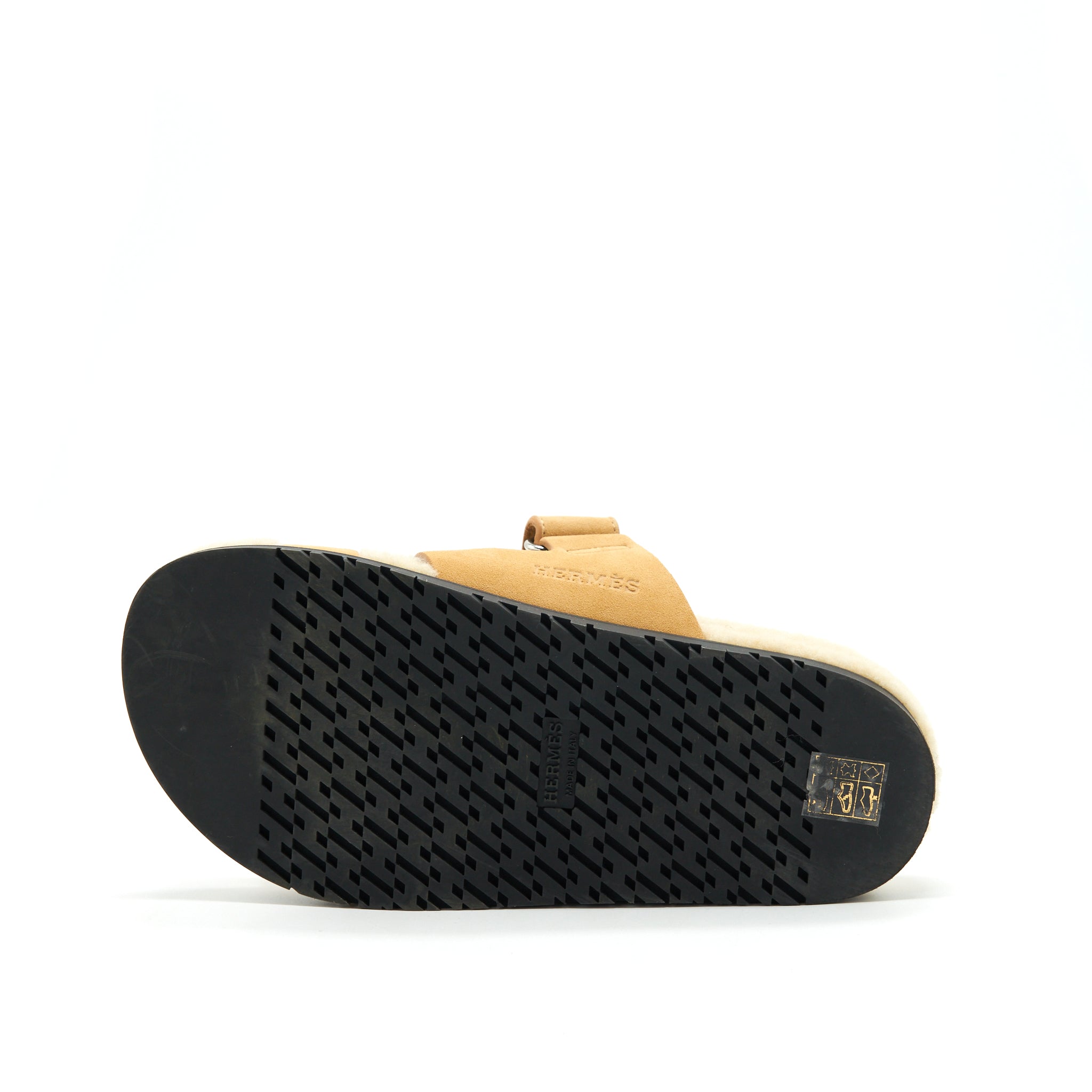 HERMES CHYPRE SANDAL BEIGE DOREEN/ ECRU