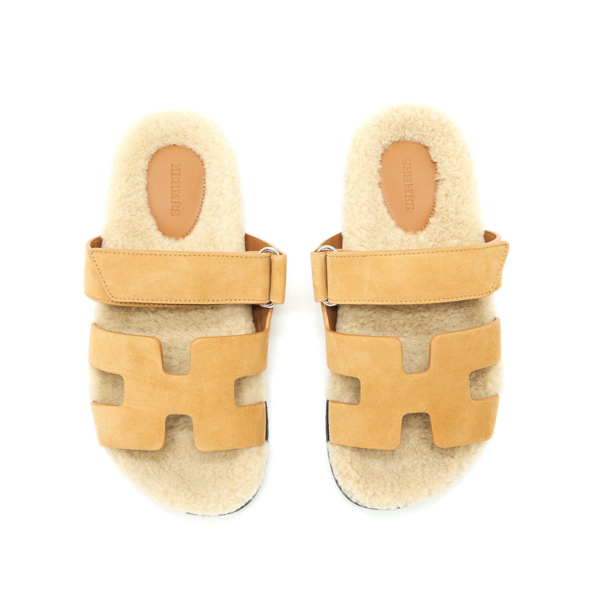 HERMES CHYPRE SANDAL BEIGE DOREEN/ ECRU