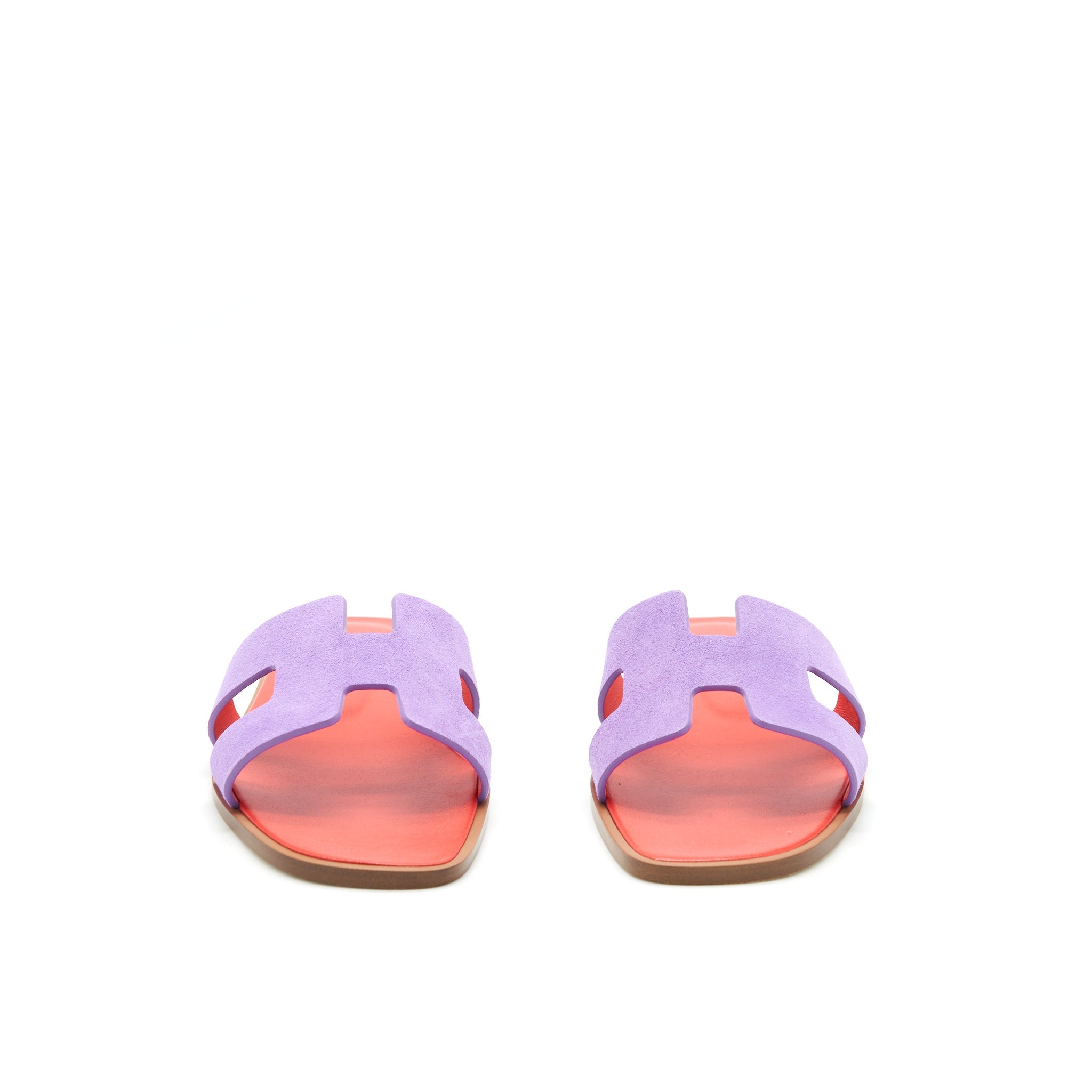 HERMES ORAN SANDAL VIOLET PARME
