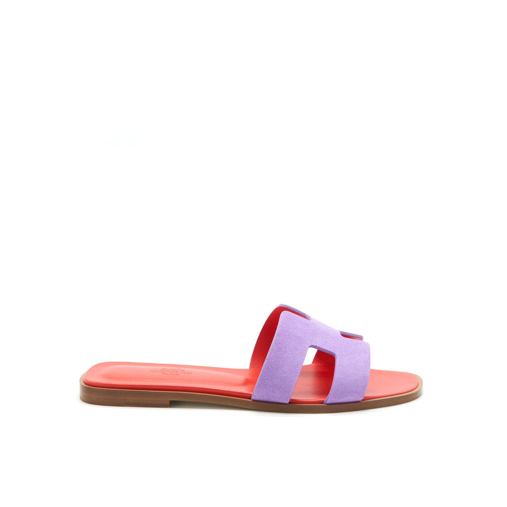 HERMES ORAN SANDAL VIOLET PARME