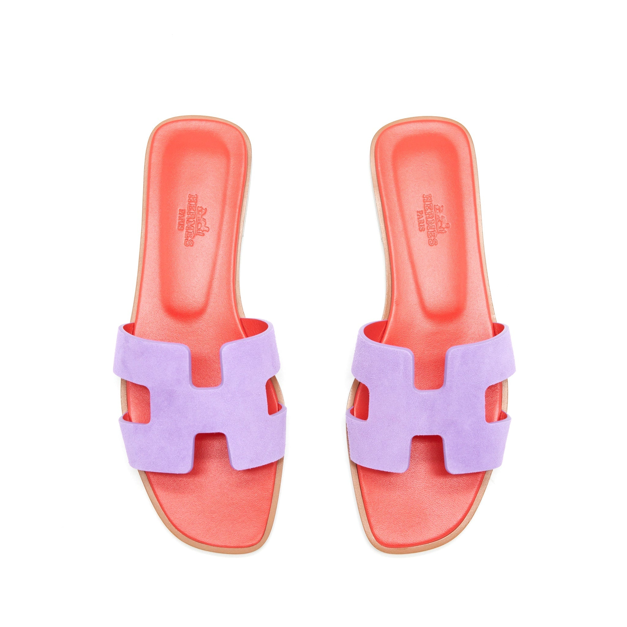HERMES ORAN SANDAL VIOLET PARME