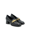 GUCCI SYLVIA MID-HEEL PUMP BLACK GHW