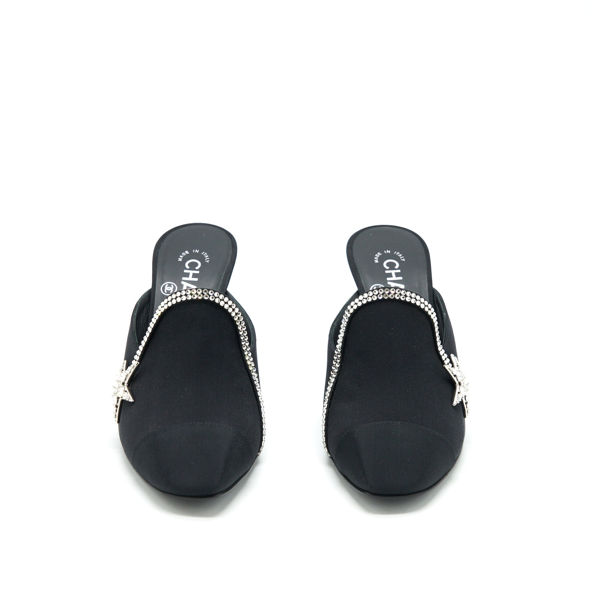 CHANEL STAR SUEDE HIGH HEEL LOAFER
