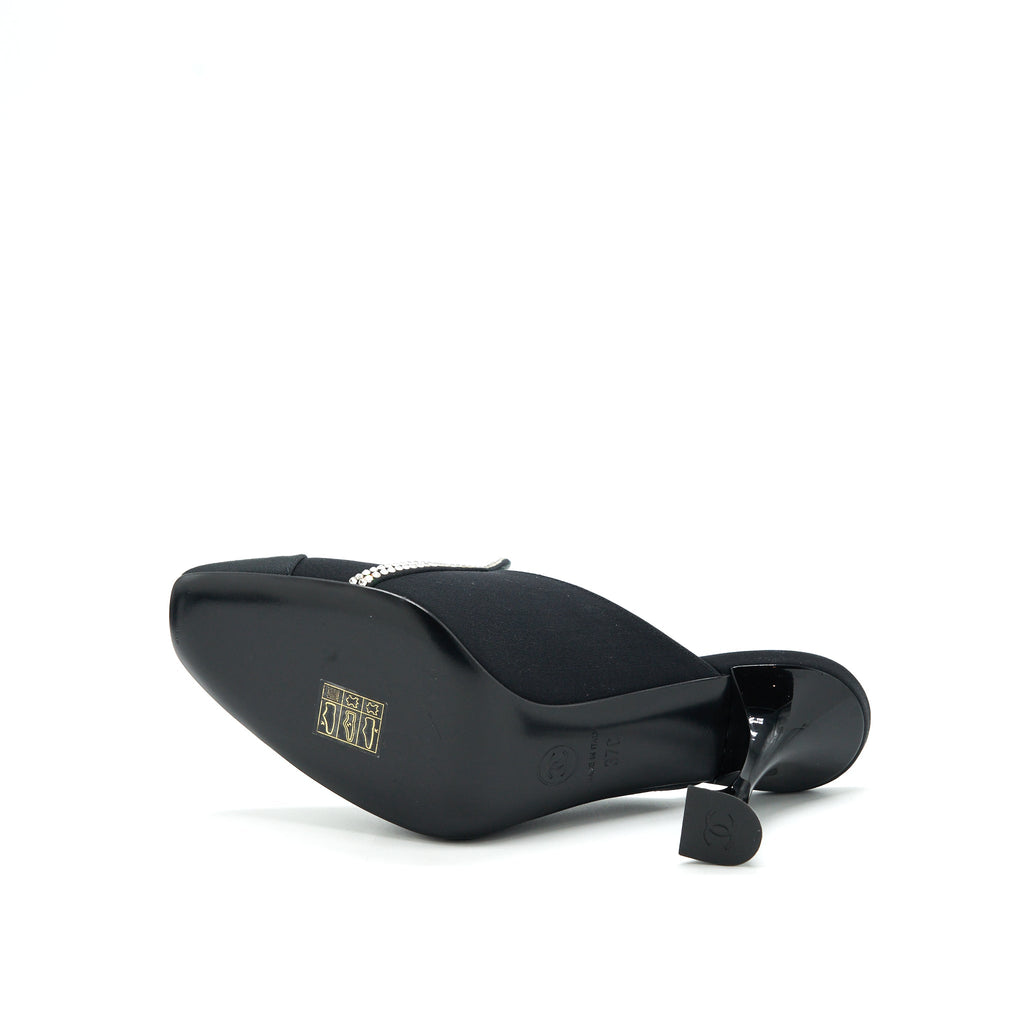 CHANEL STAR SUEDE HIGH HEEL LOAFER