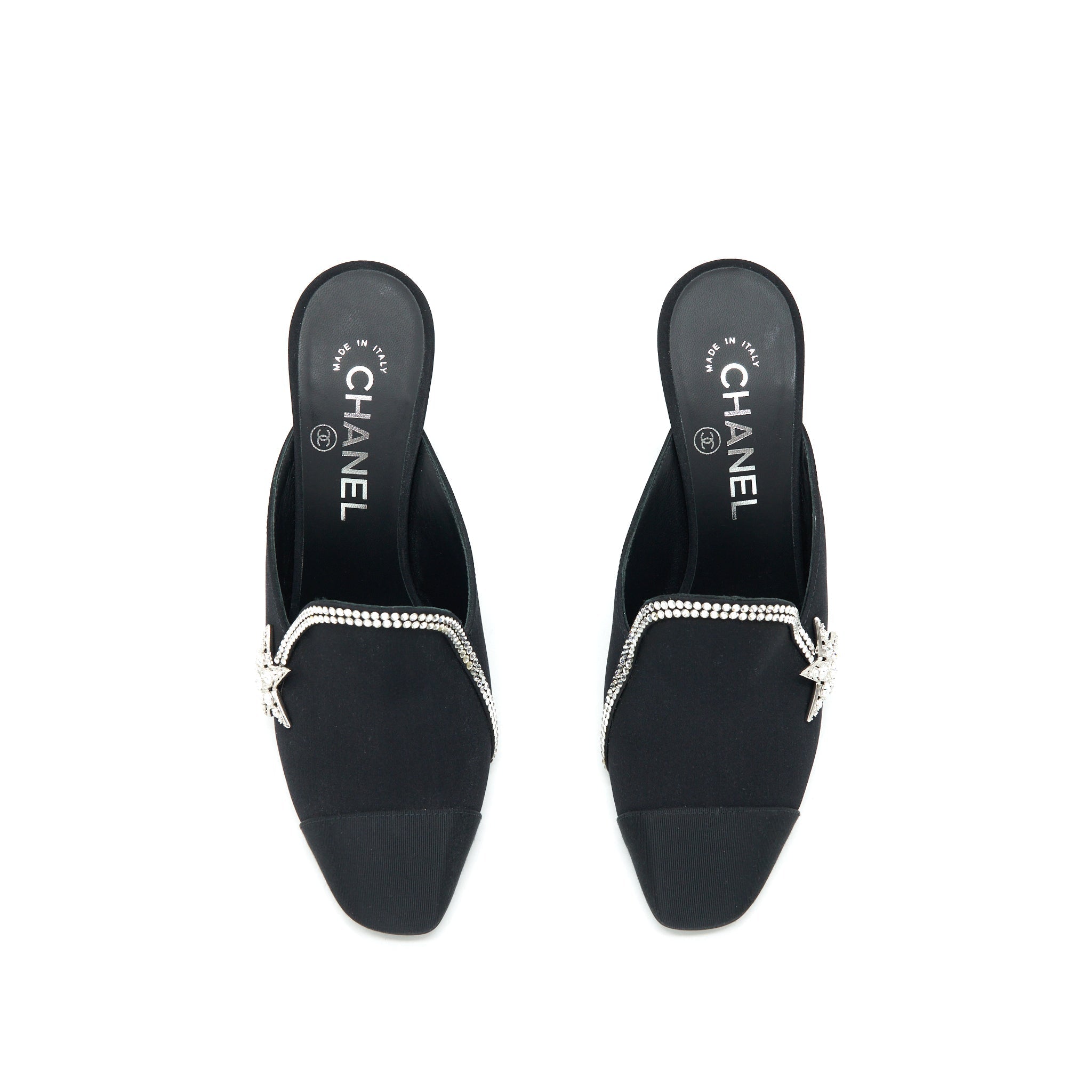 CHANEL STAR SUEDE HIGH HEEL LOAFER