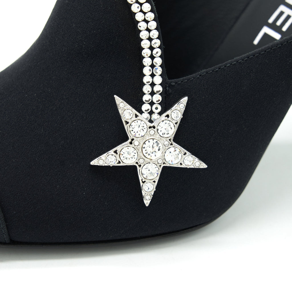 CHANEL STAR SUEDE HIGH HEEL LOAFER