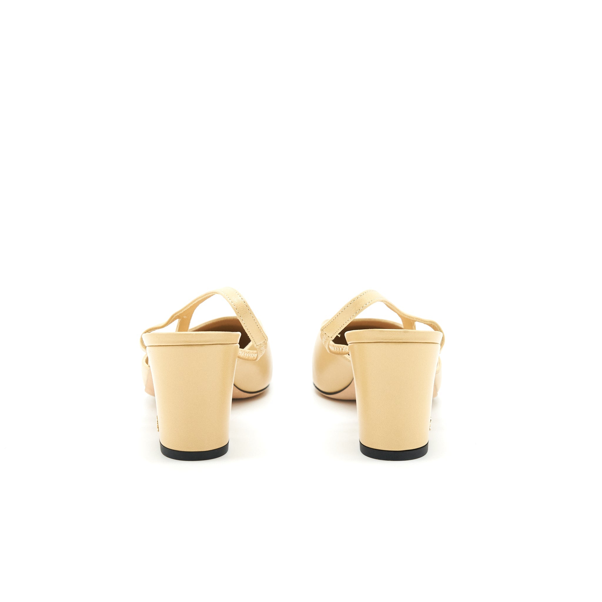 CHANEL SLINGBACK PUMPS BEIGE / BLACK