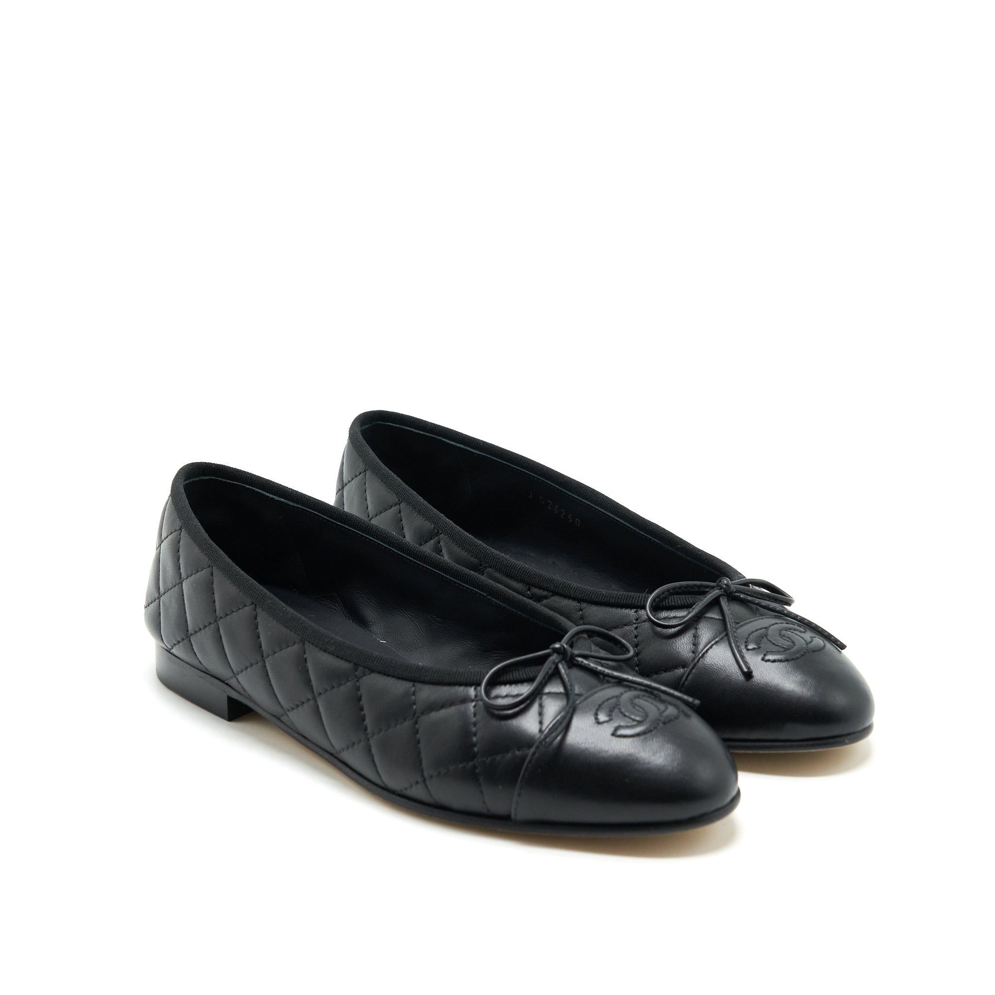 CHANEL BALLERINA FLAT SHOES BLACK