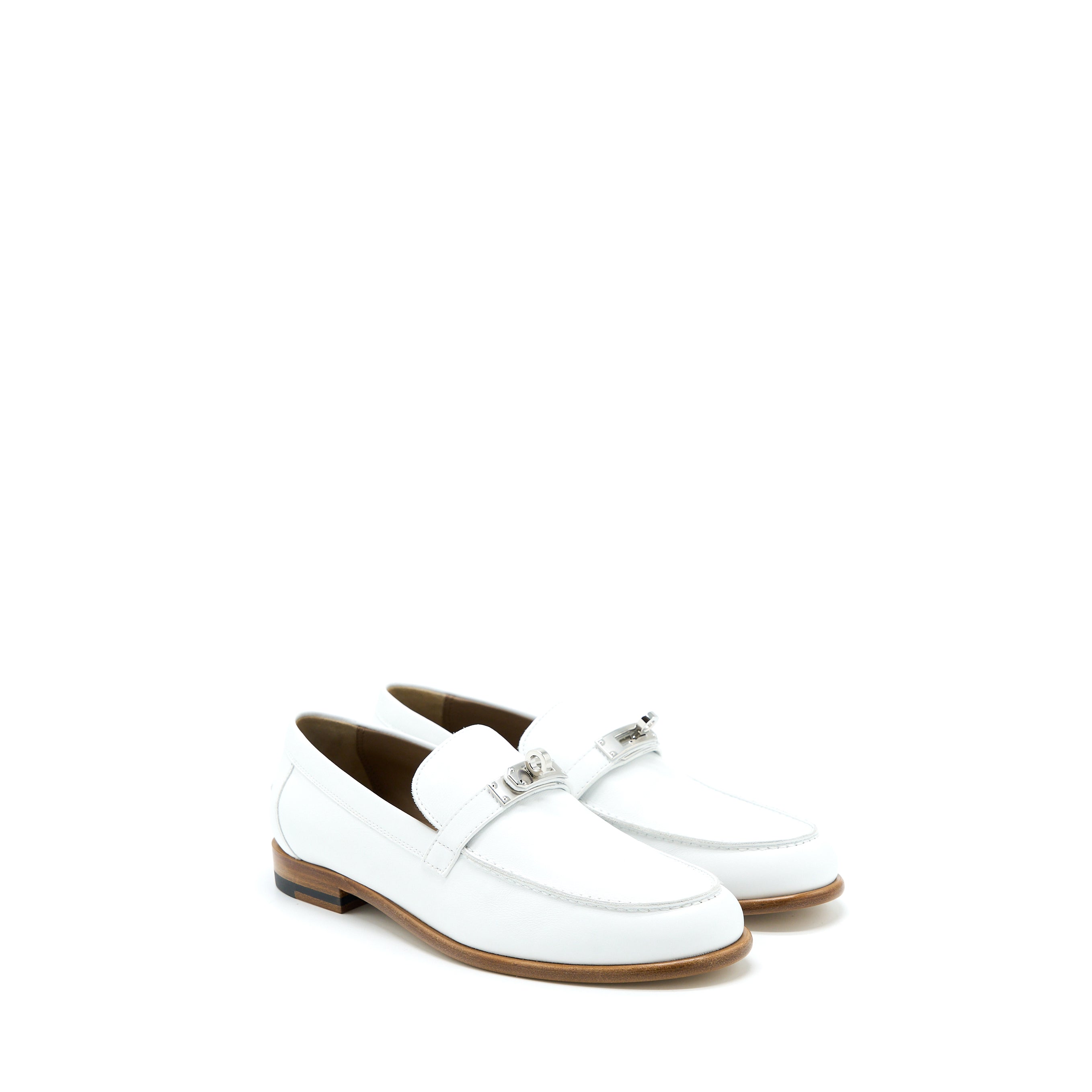 HERMES DESTIN LOAFER CALFSKIN WHITE SHW
