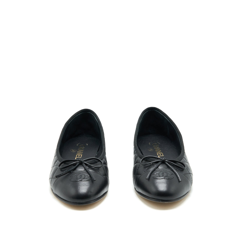 CHANEL BALLERINA FLAT SHOES BLACK