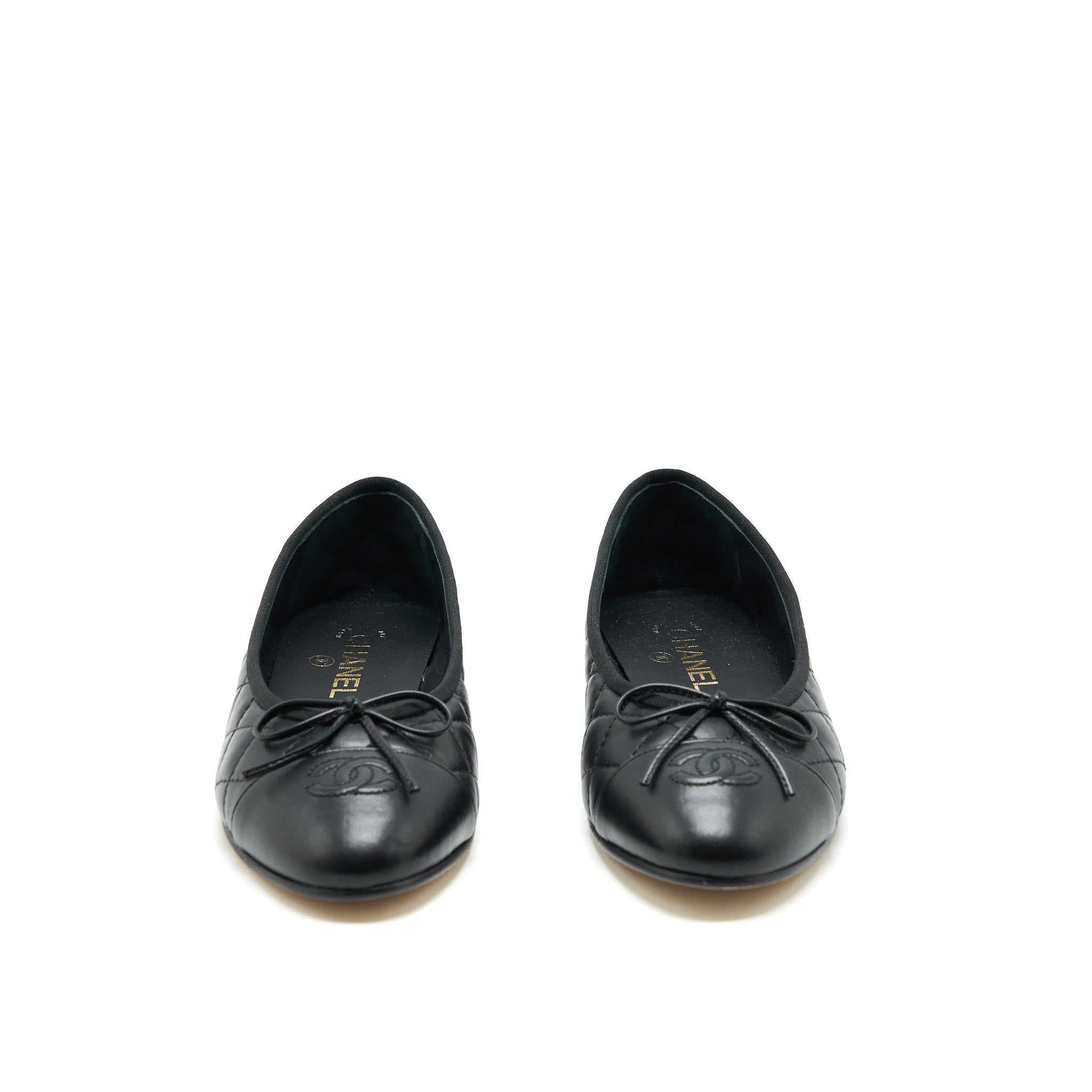 CHANEL BALLERINA FLAT SHOES BLACK