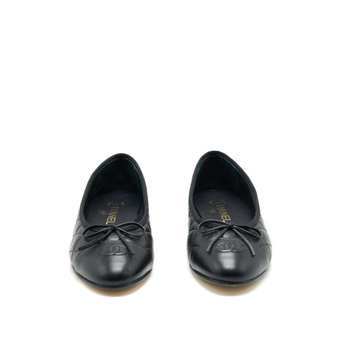 CHANEL BALLERINA FLAT SHOES BLACK