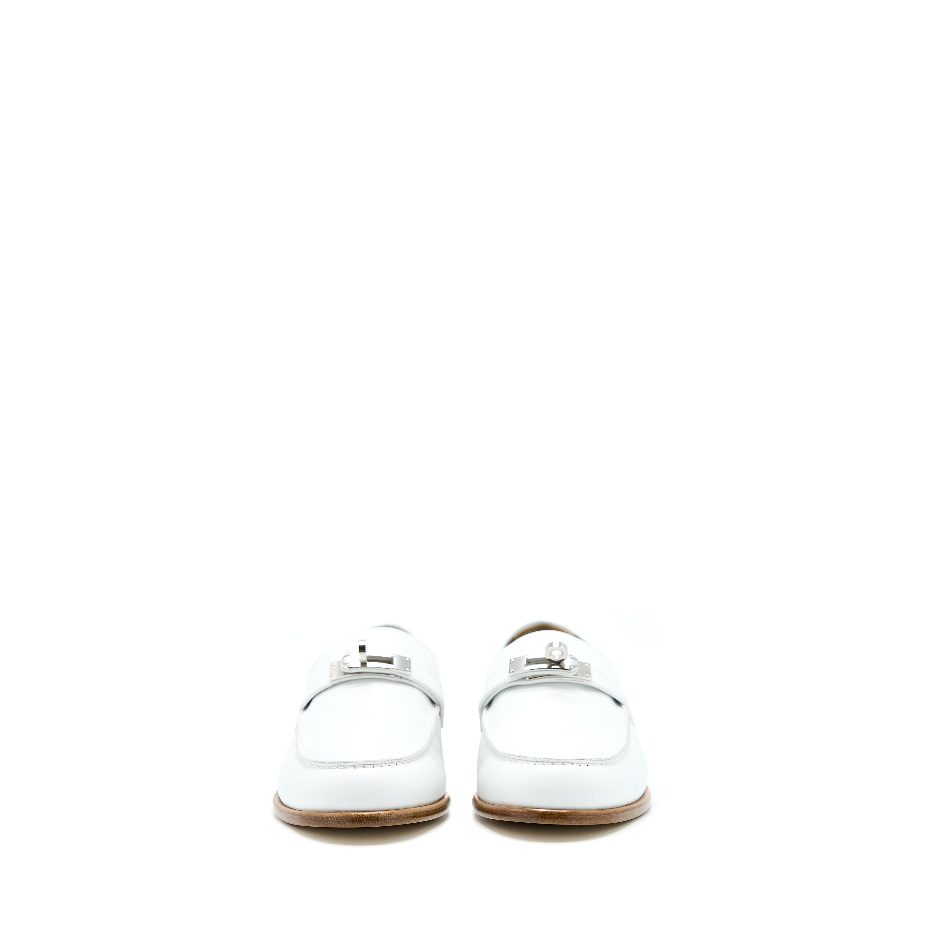 HERMES DESTIN LOAFER CALFSKIN WHITE SHW