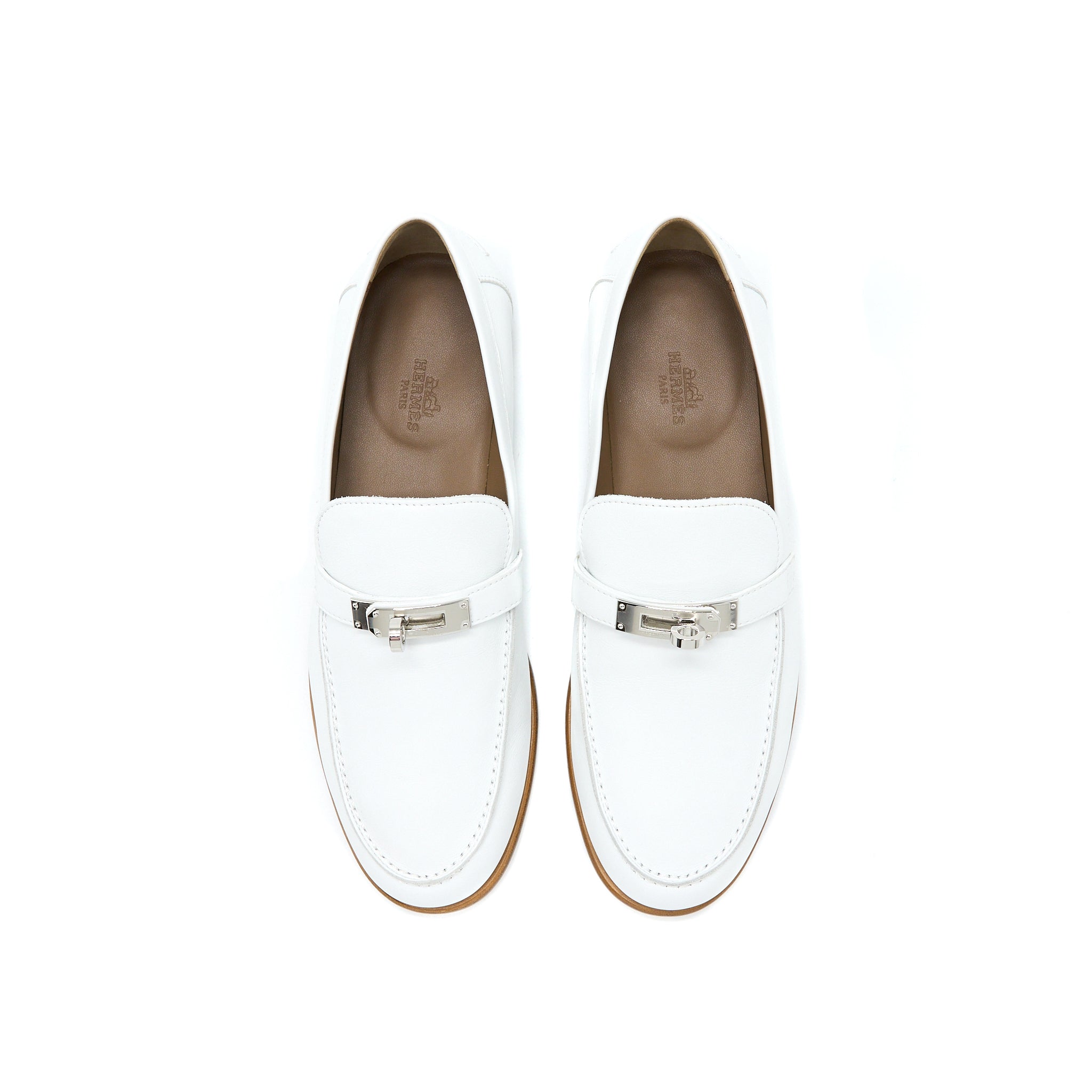 HERMES DESTIN LOAFER CALFSKIN WHITE SHW