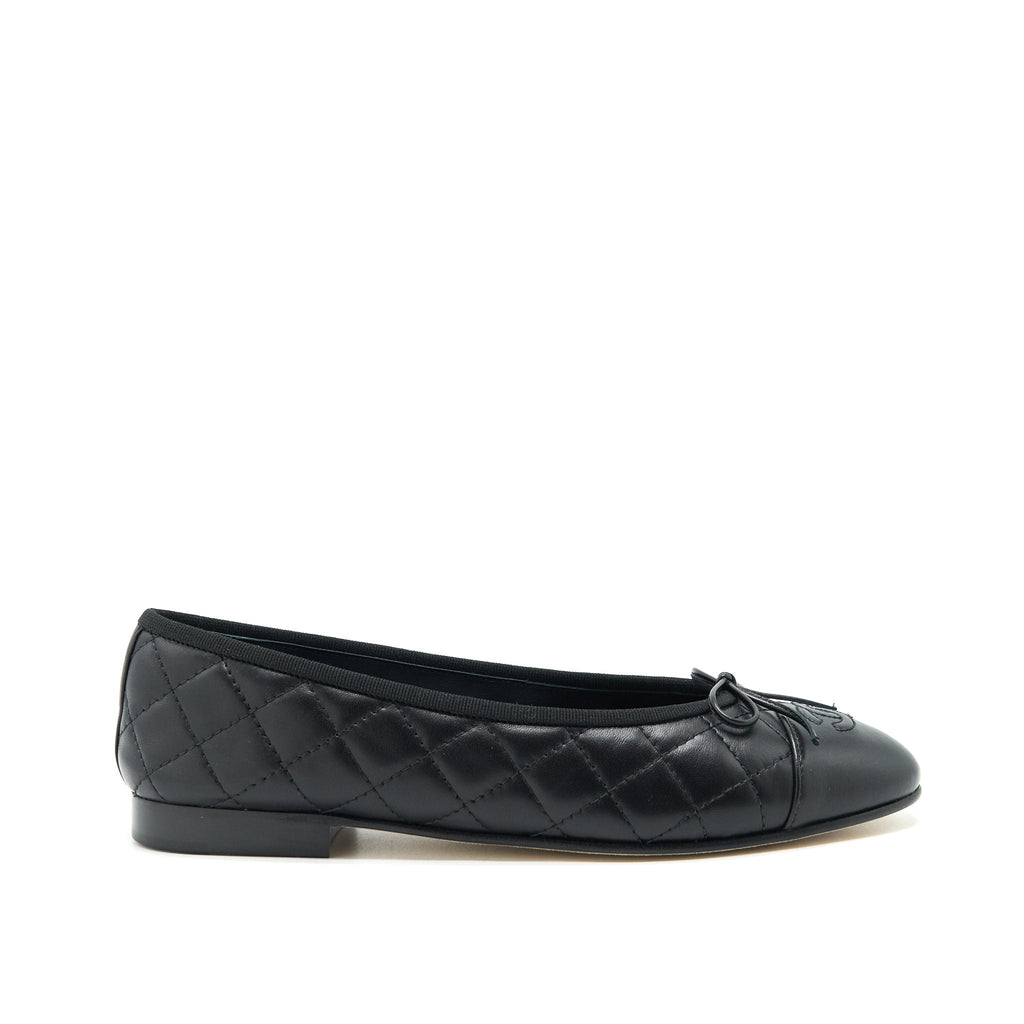 CHANEL BALLERINA FLAT SHOES BLACK