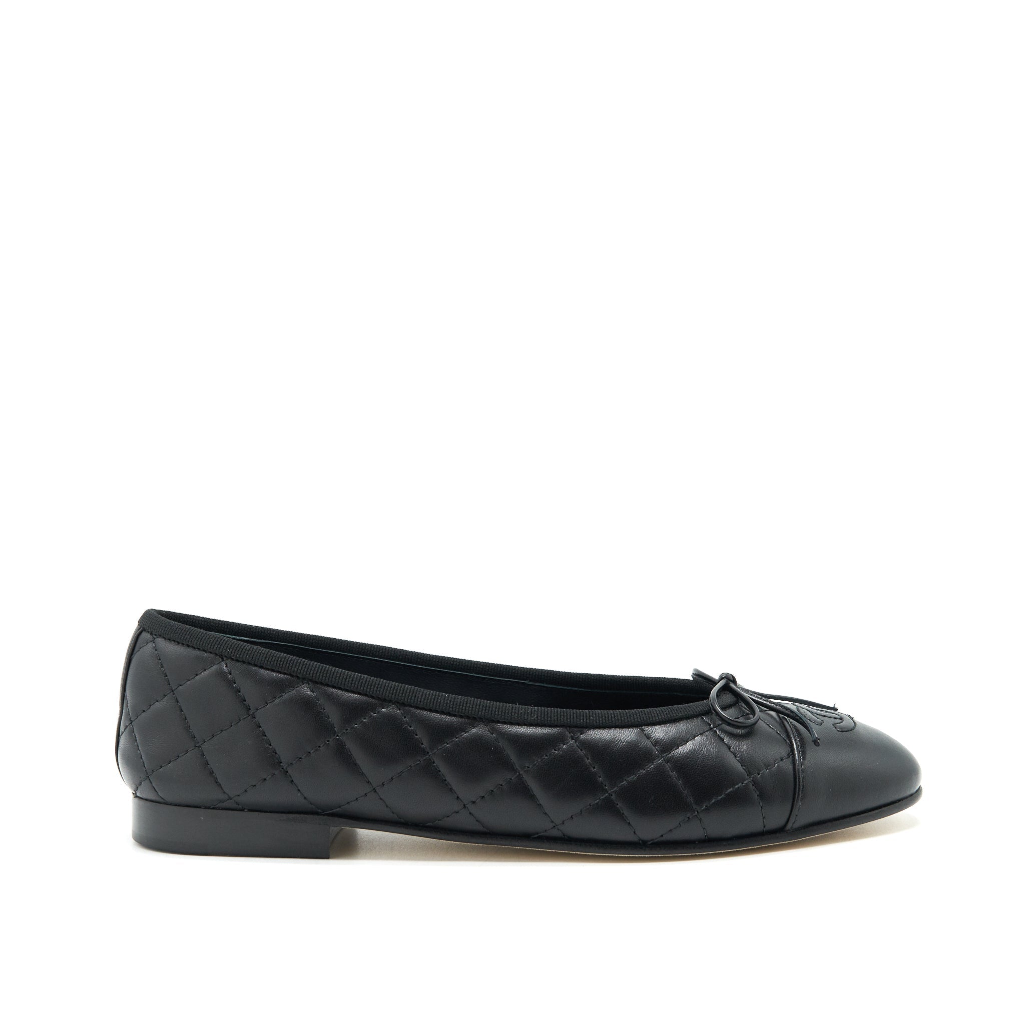CHANEL BALLERINA FLAT SHOES BLACK