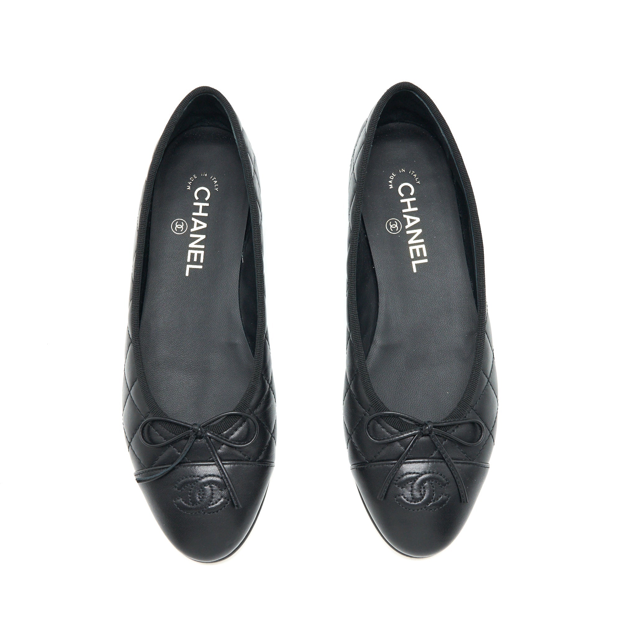 CHANEL BALLERINA FLAT SHOES BLACK