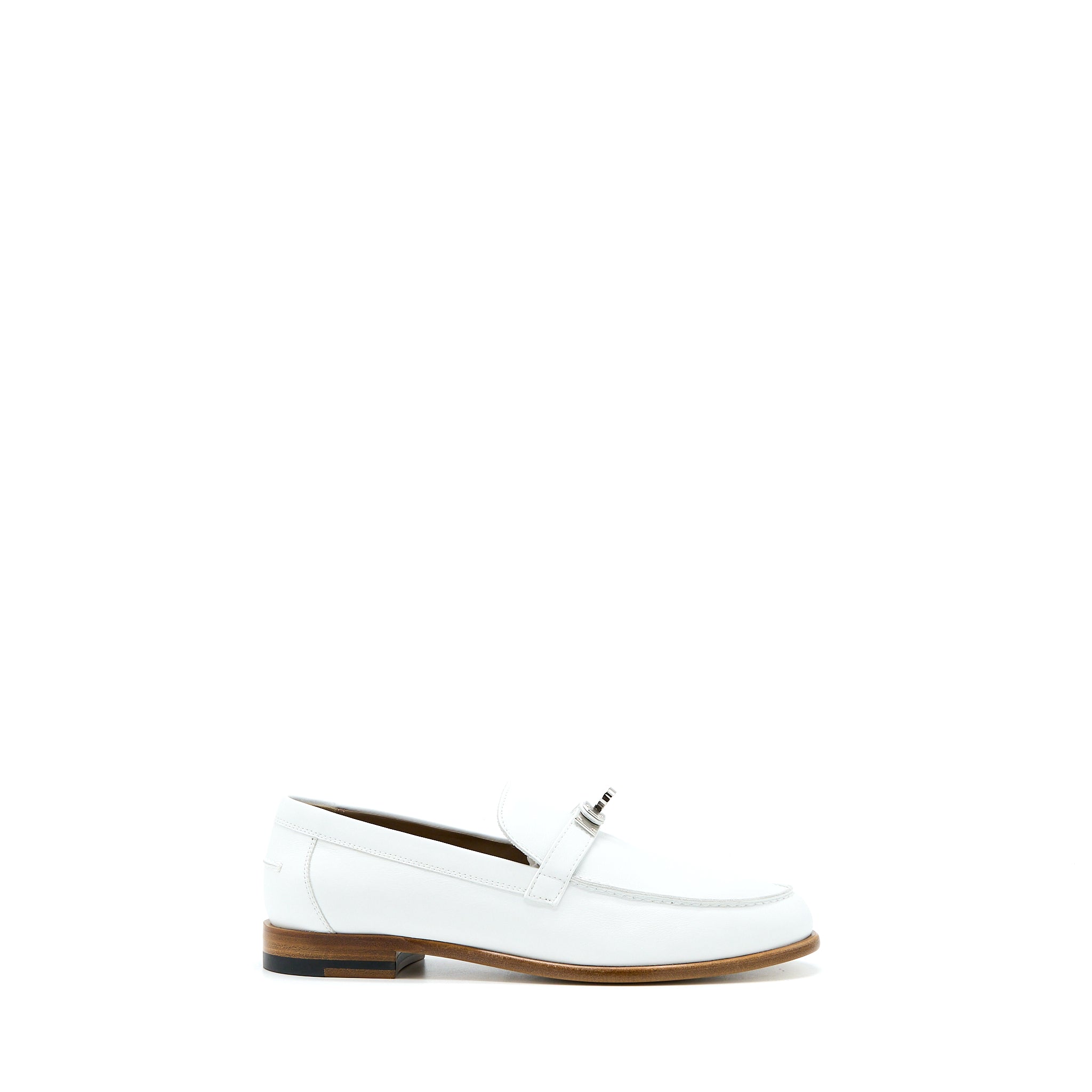HERMES DESTIN LOAFER CALFSKIN WHITE SHW