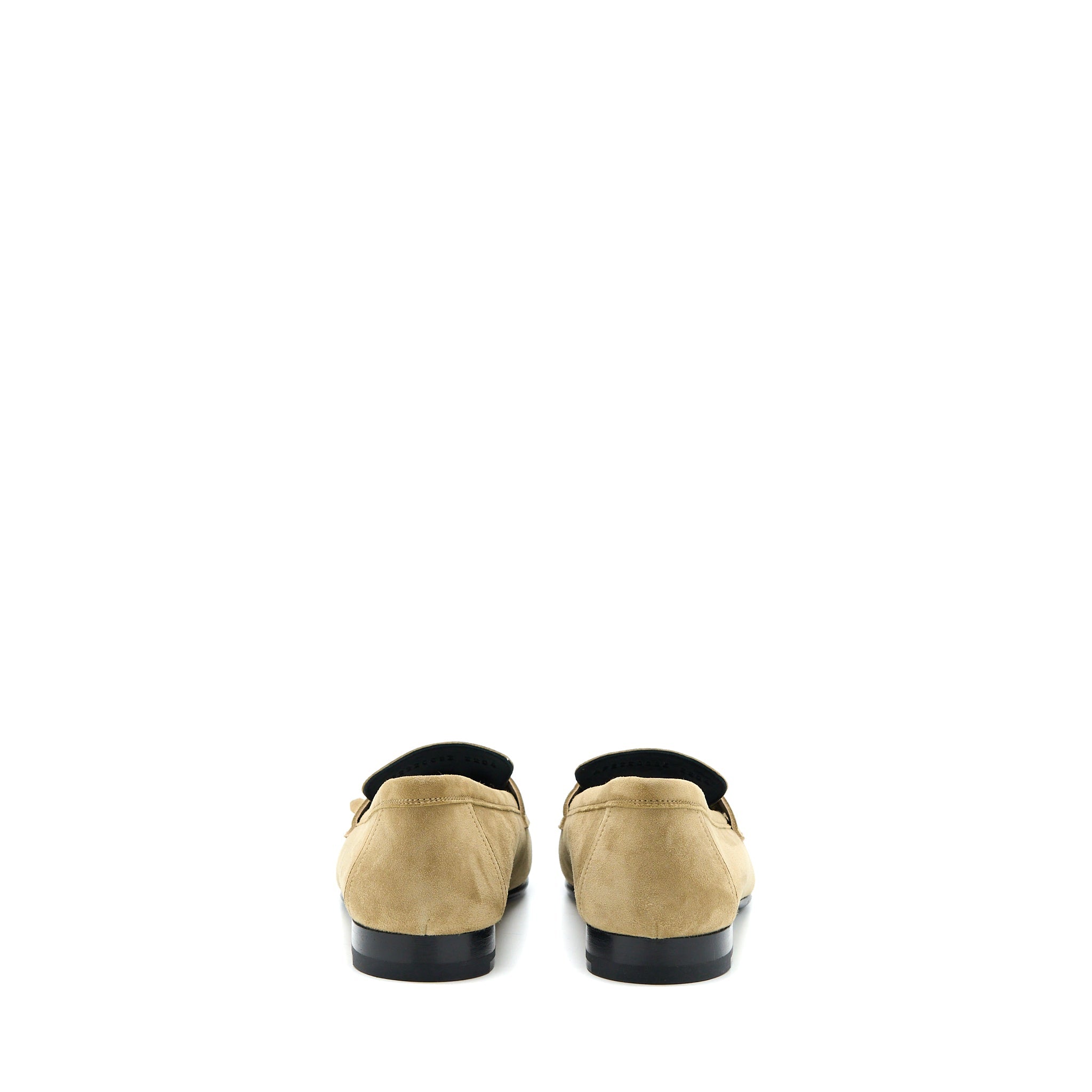 HERMES MOCASSINS ROYAL SUEDE GOATSKIN BEIGE GOBI SHW