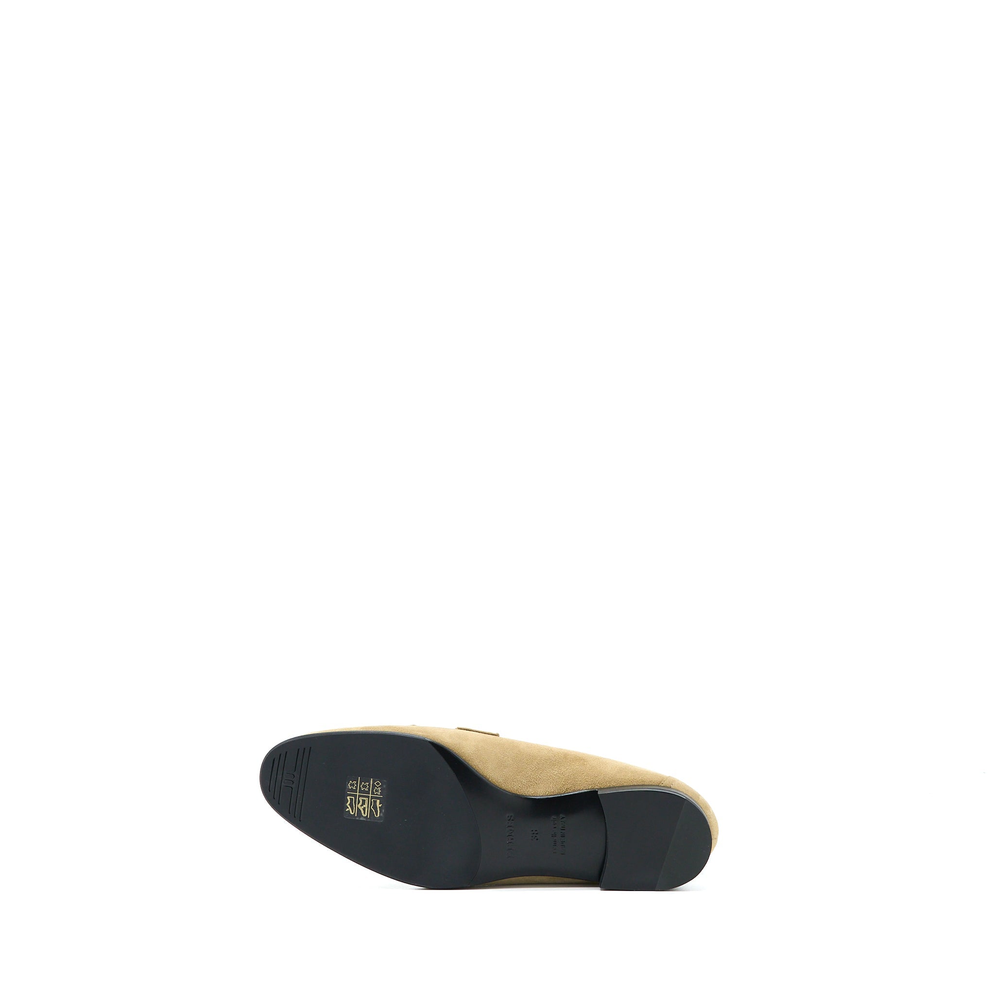 HERMES MOCASSINS ROYAL SUEDE GOATSKIN BEIGE GOBI SHW
