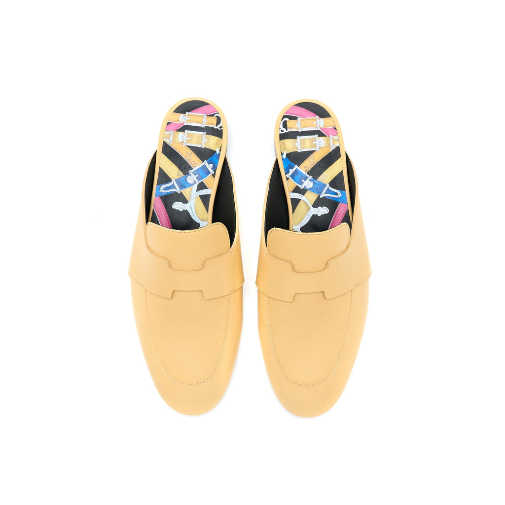 HERMES CATENA MULE TENDER BEIGE