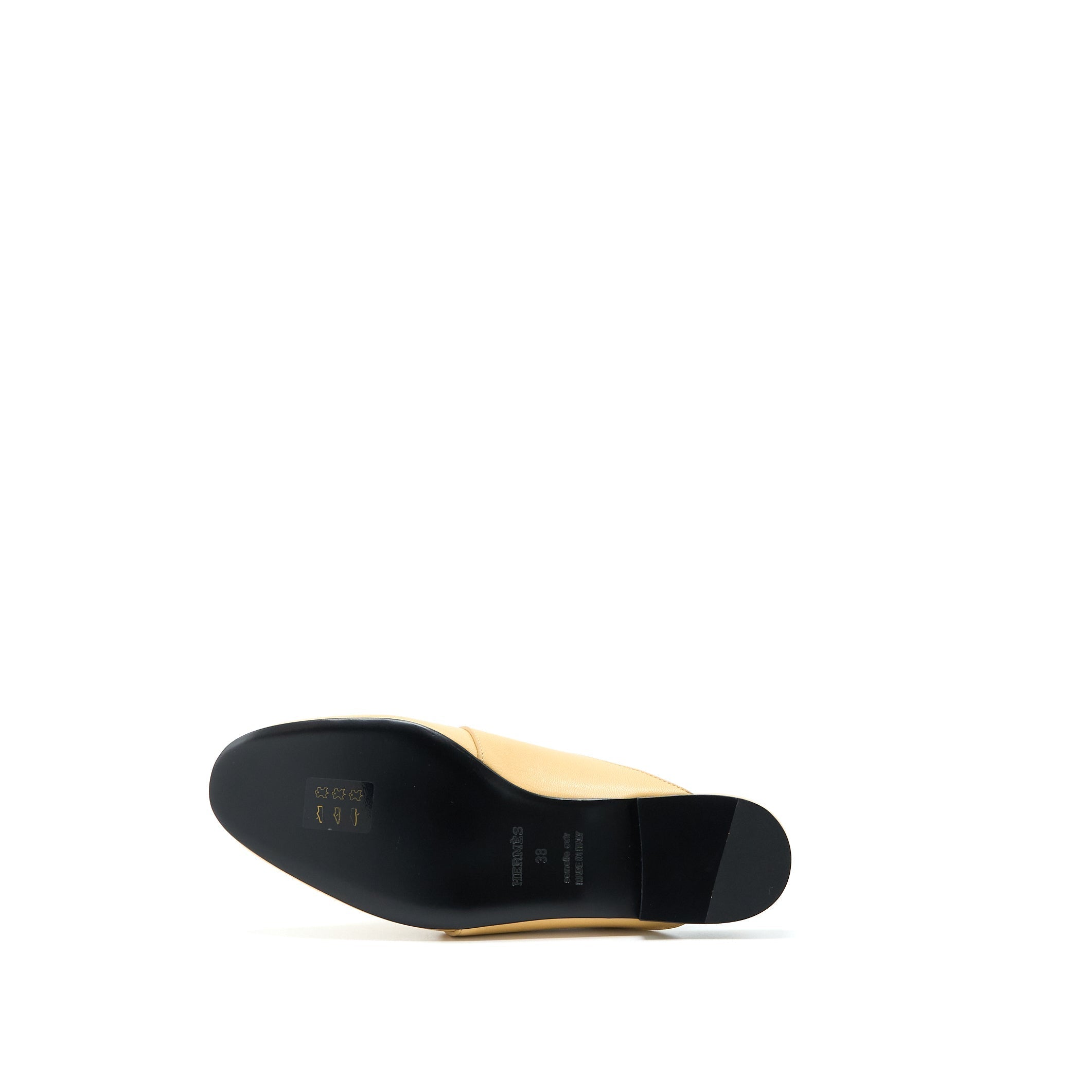 HERMES CATENA MULE TENDER BEIGE