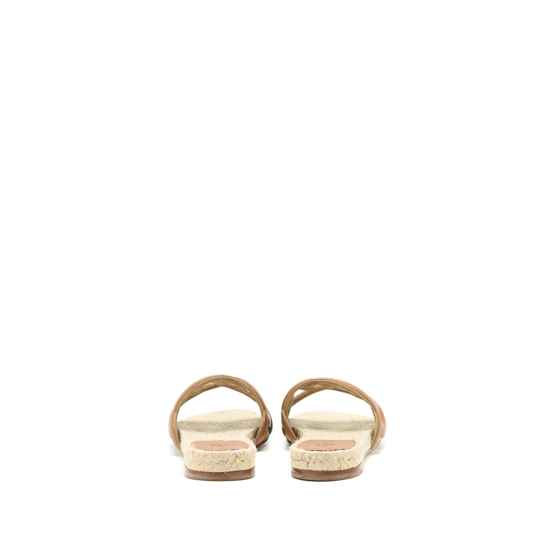 HERMES ESPADRILLES FAMOSA SENDAL NAPPA NATUREL