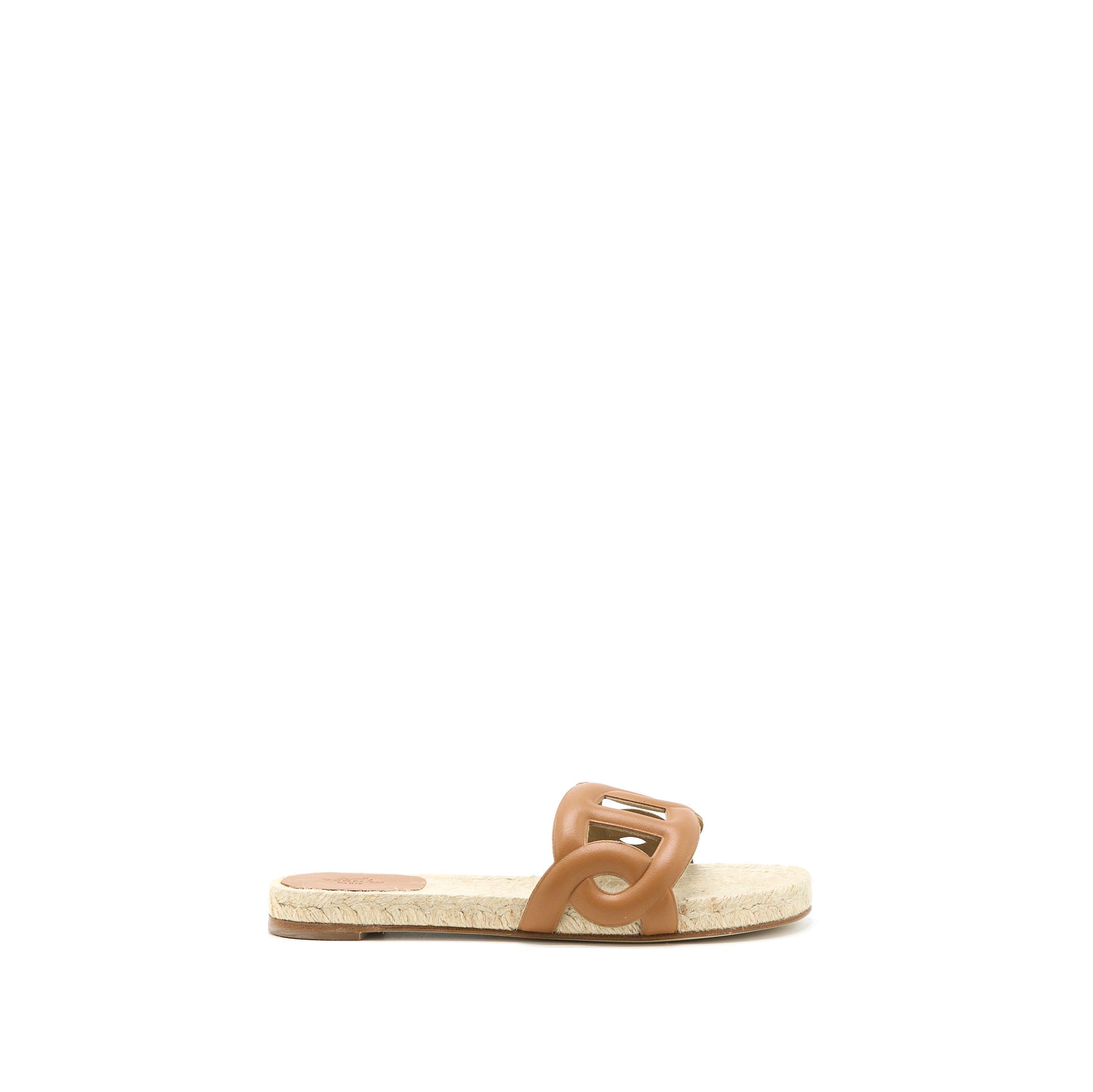 HERMES ESPADRILLES FAMOSA SENDAL NAPPA NATUREL