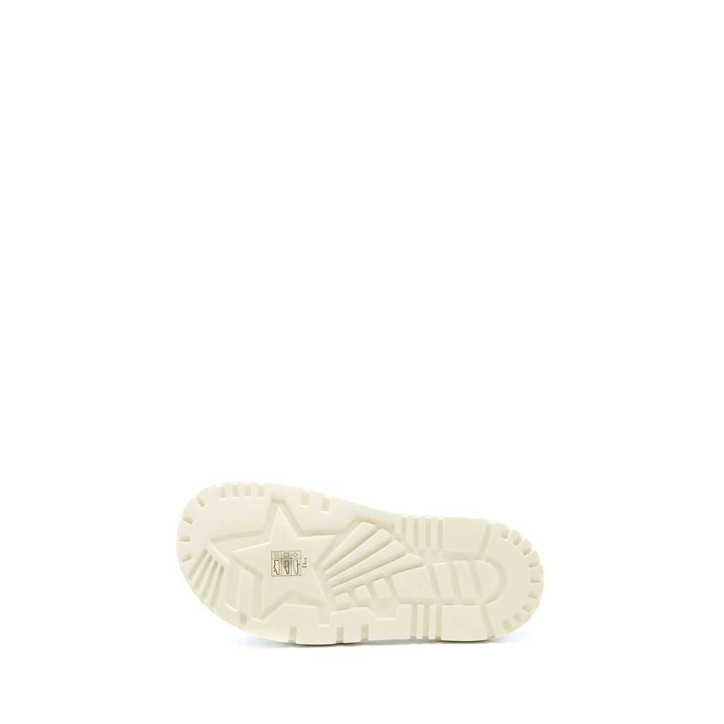 DIOR SANDAL BLUE EMBROIDERED COTTON BLUE/WHITE