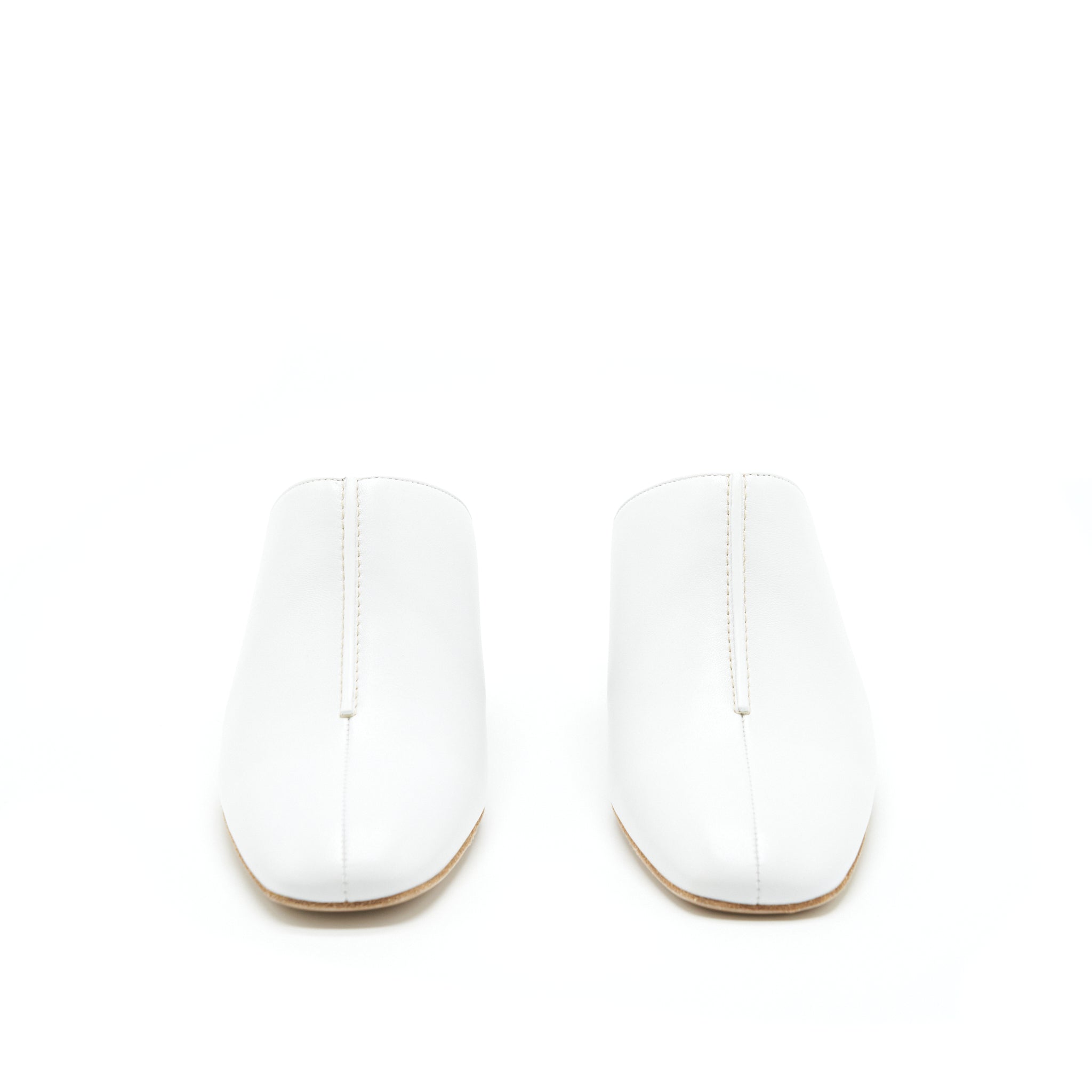 HERMES MULES BLANC