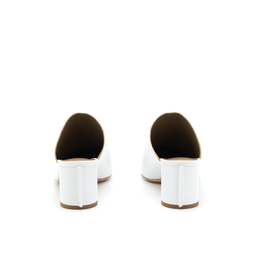 HERMES MULES BLANC