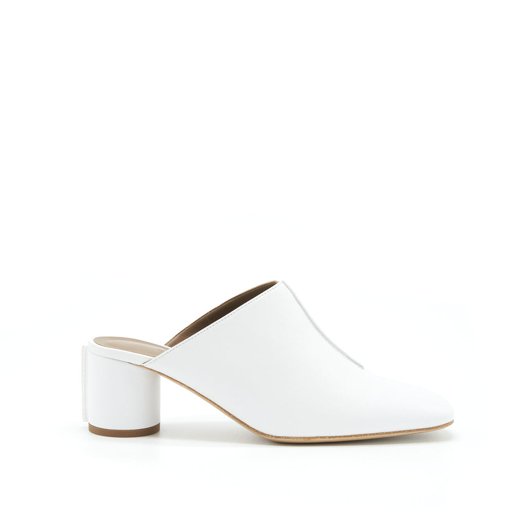 HERMES MULES BLANC