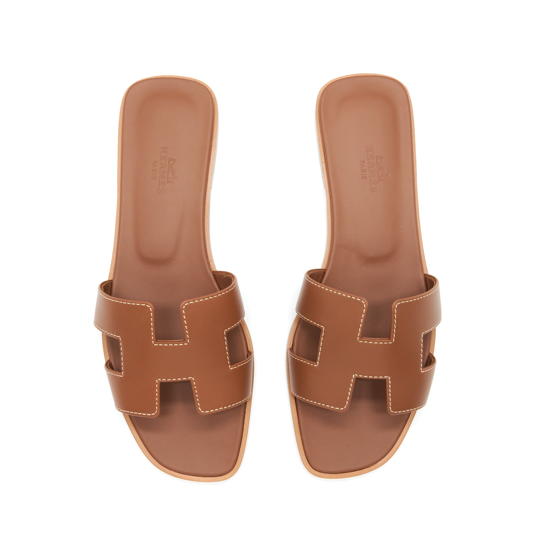 HERMES ORAN SANDALS GOLD