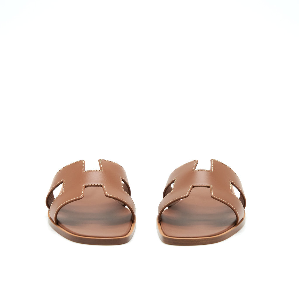 HERMES ORAN SANDALS GOLD